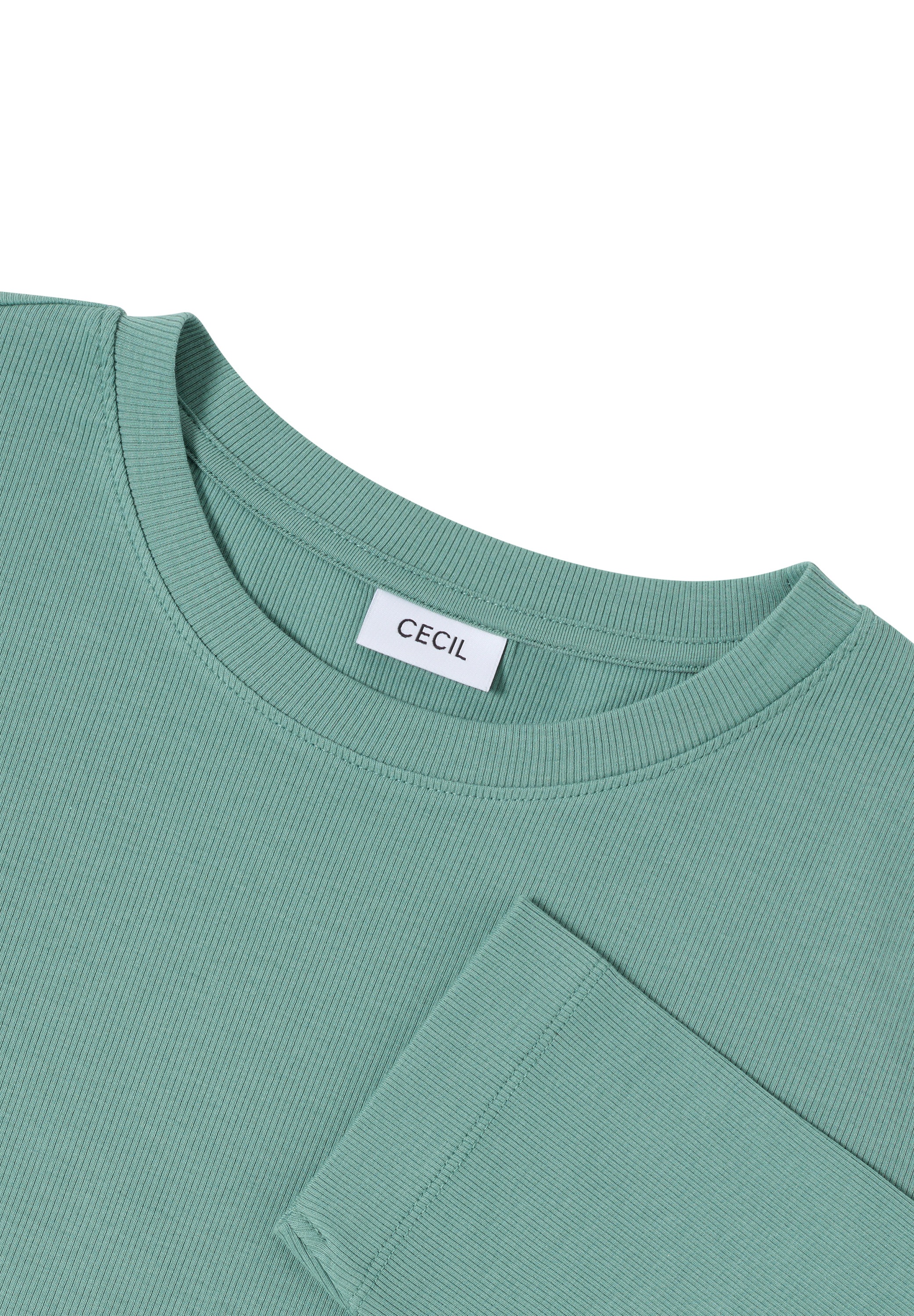 Cecil Rundhalsshirt, aus Baumwolle mit Stretchante