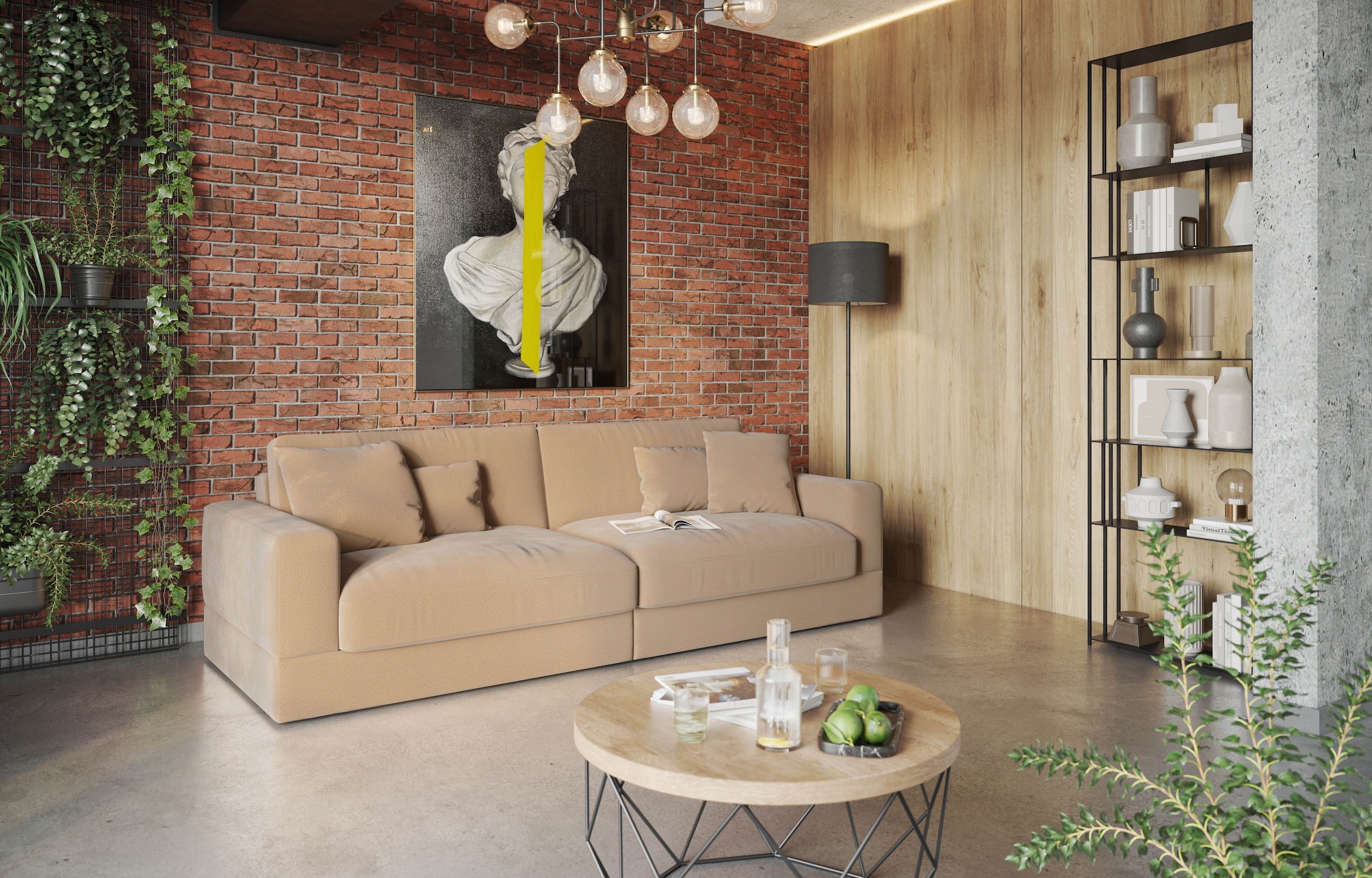 Home affaire Big-Sofa "Innovid" Modernes Modul-Polsterprogramm günstig online kaufen