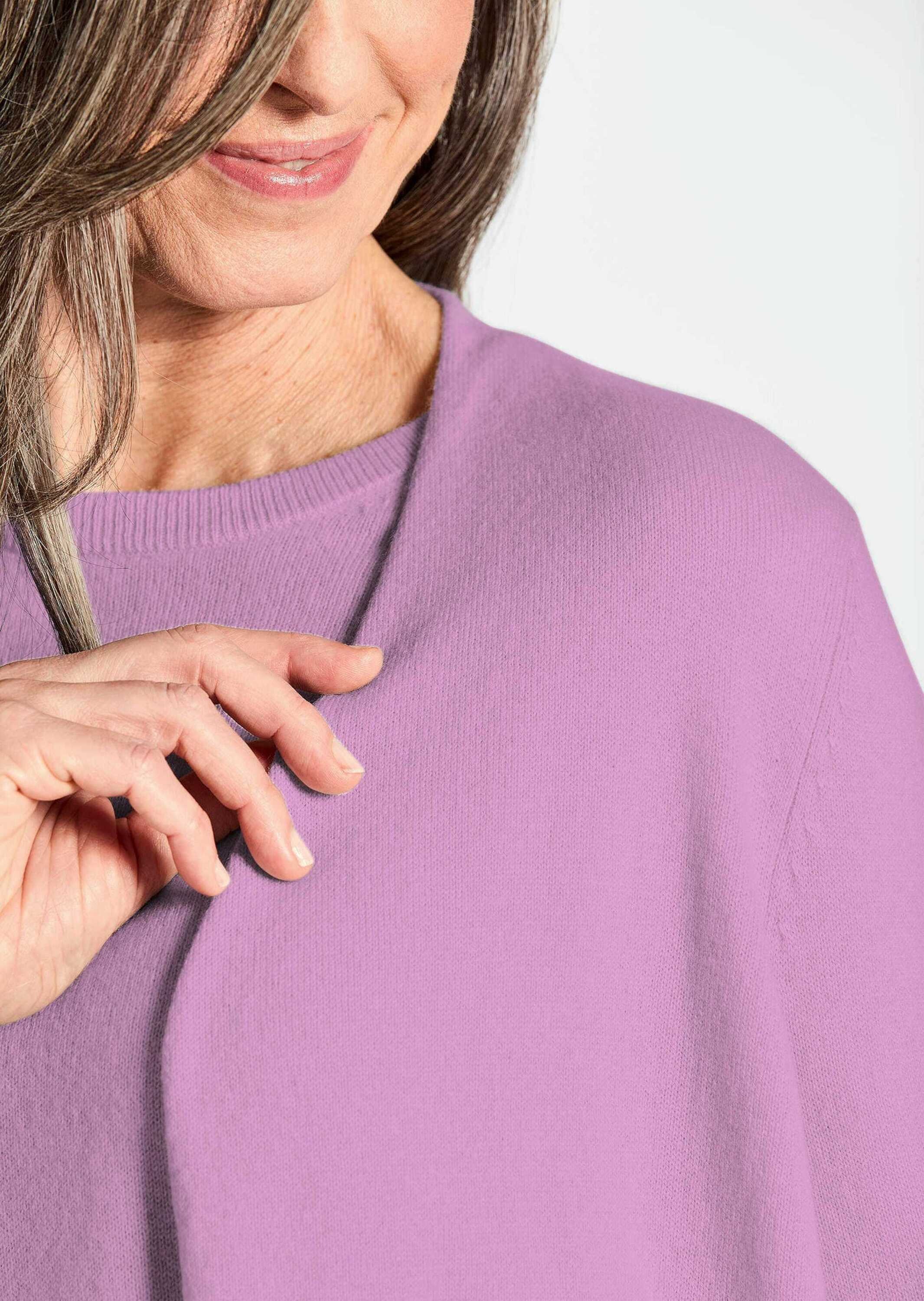 GOLDNER Kaschmirpullover »Cardigan in langer offener Form«