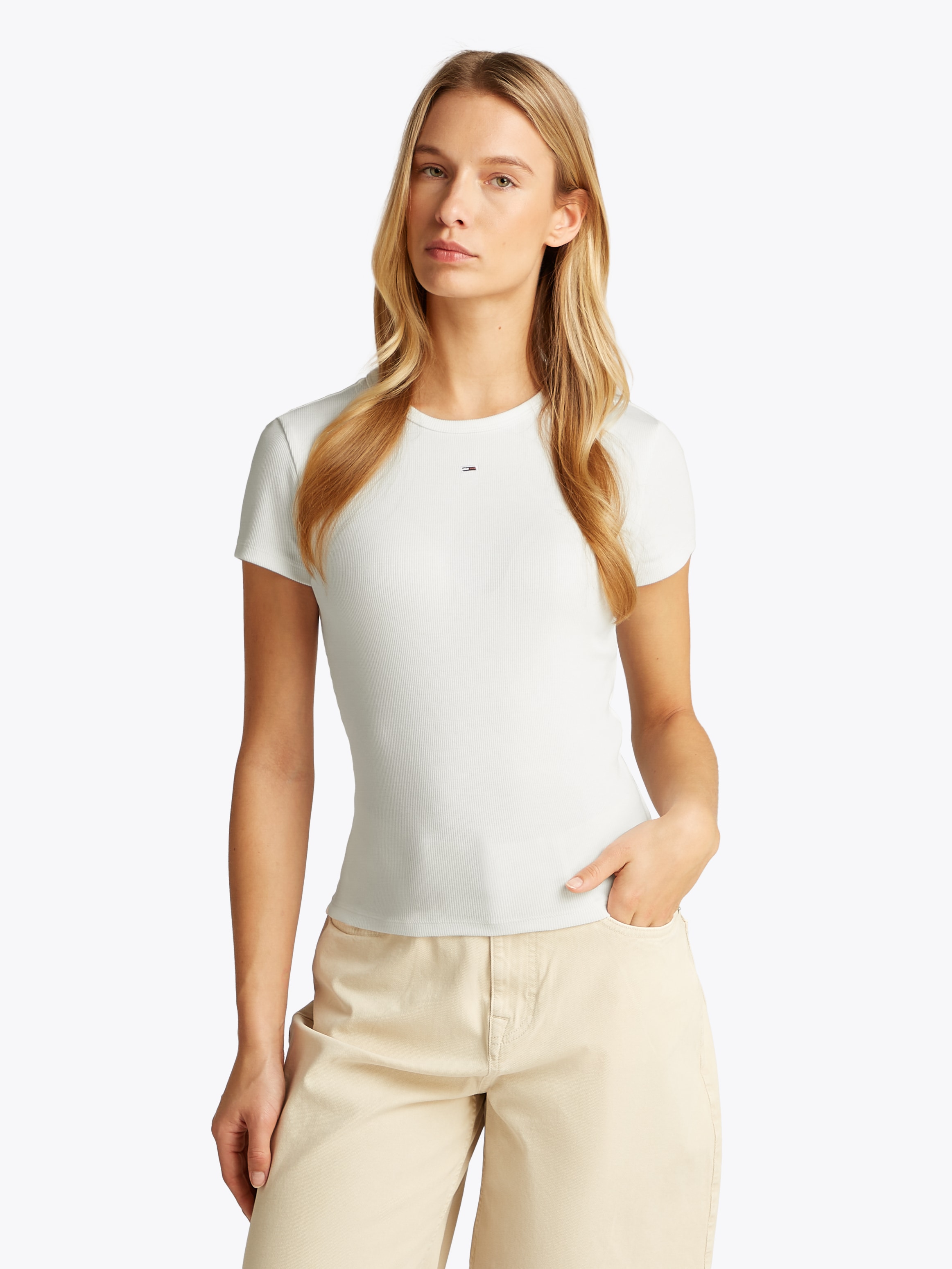 Tommy Jeans Kurzarmshirt "TJW 2PACK SLIM ESSENTIAL RIB SS", (Packung, 2 tlg günstig online kaufen