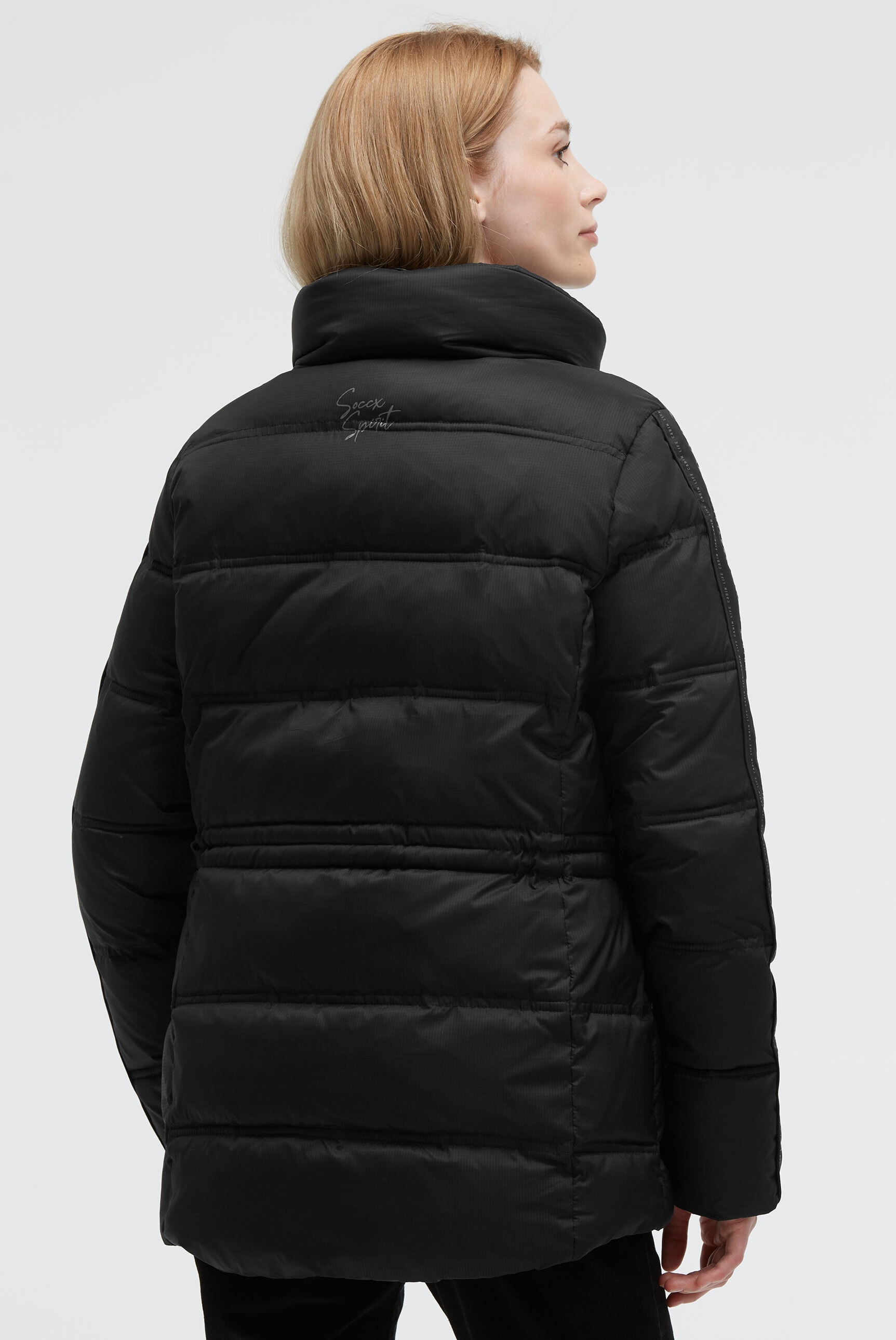 SOCCX Winterjacke, mit Kapuze, mit integrierter Kapuze