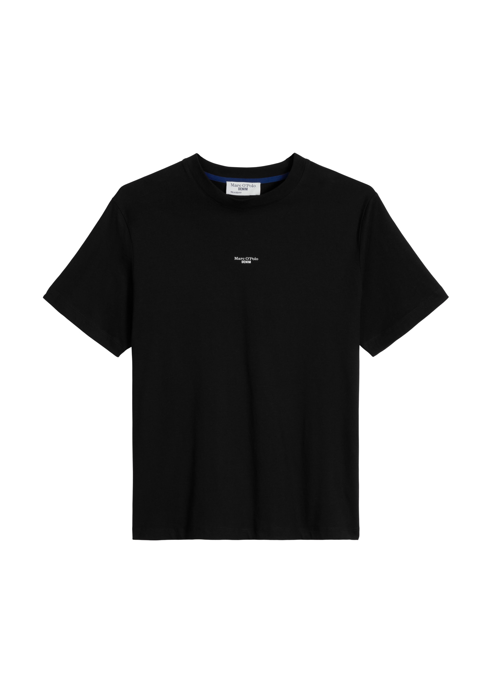 Marc O'Polo DENIM T-Shirt mit Labeling vorne mittig