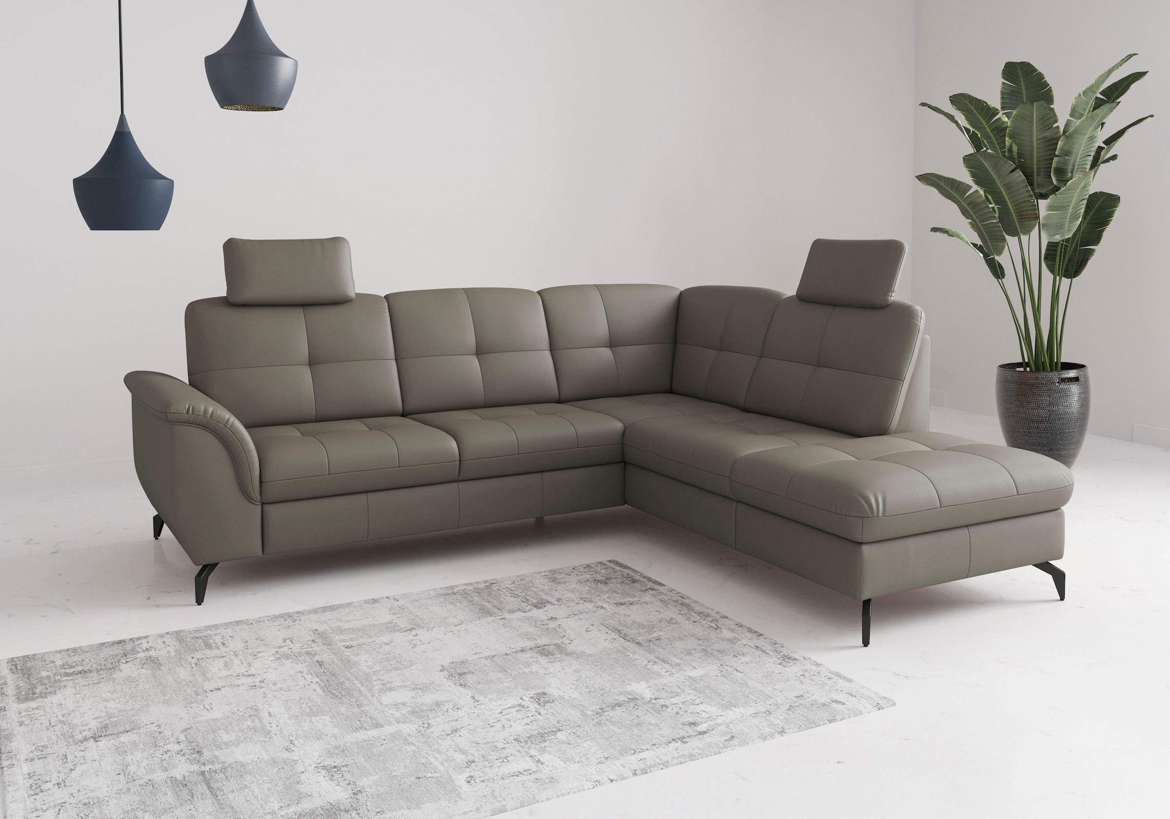 Ecksofa SIT & MORE "Zora", delphine, T:212cm, Sofas, Ecksofa 9