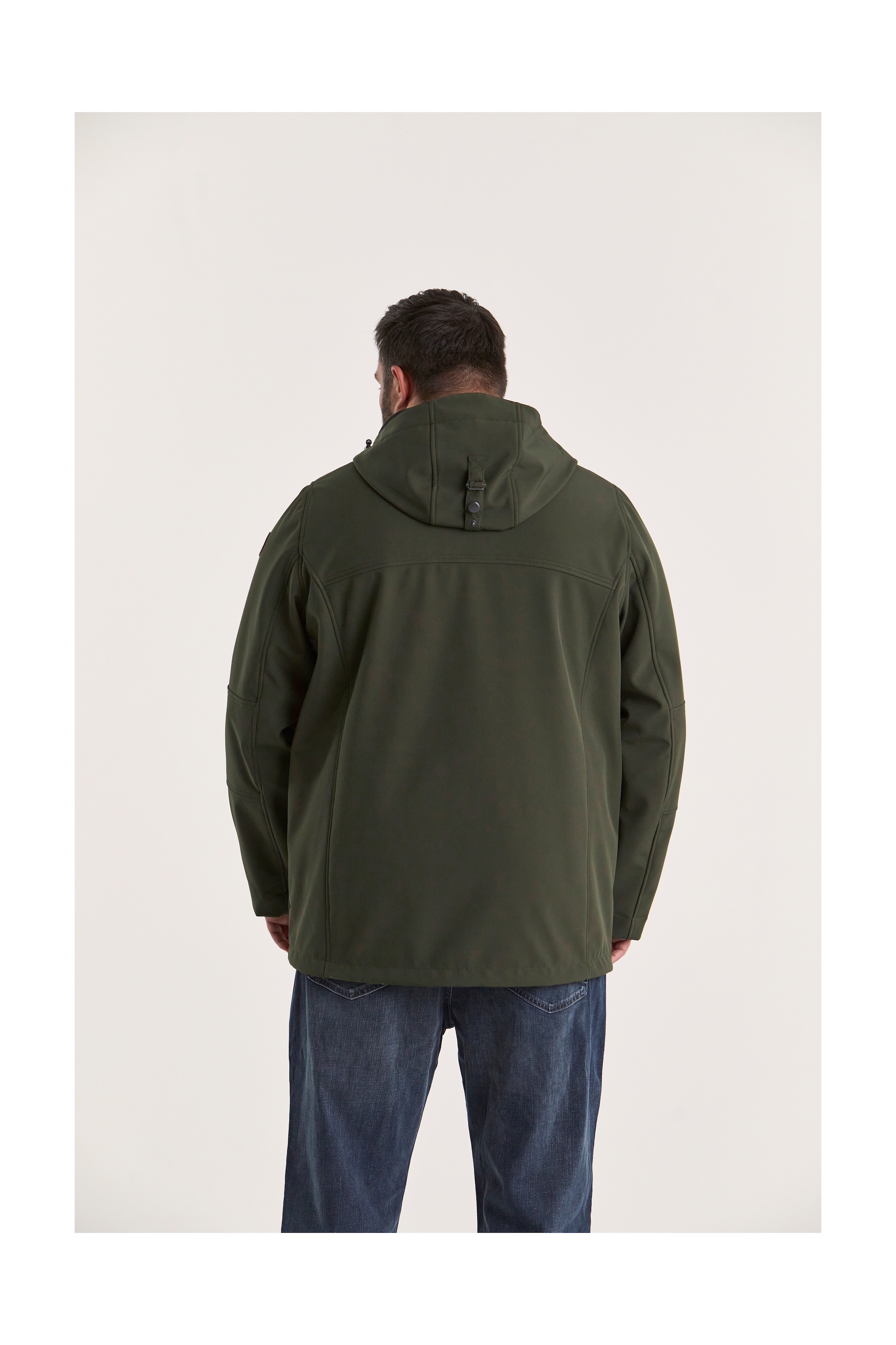 STOY Softshelljacke »STW 17 MN SFTSHLL JCKT«, Wasserabweisende, atmungsaktive Softshelljacke mit abnehmbarer Kapuze