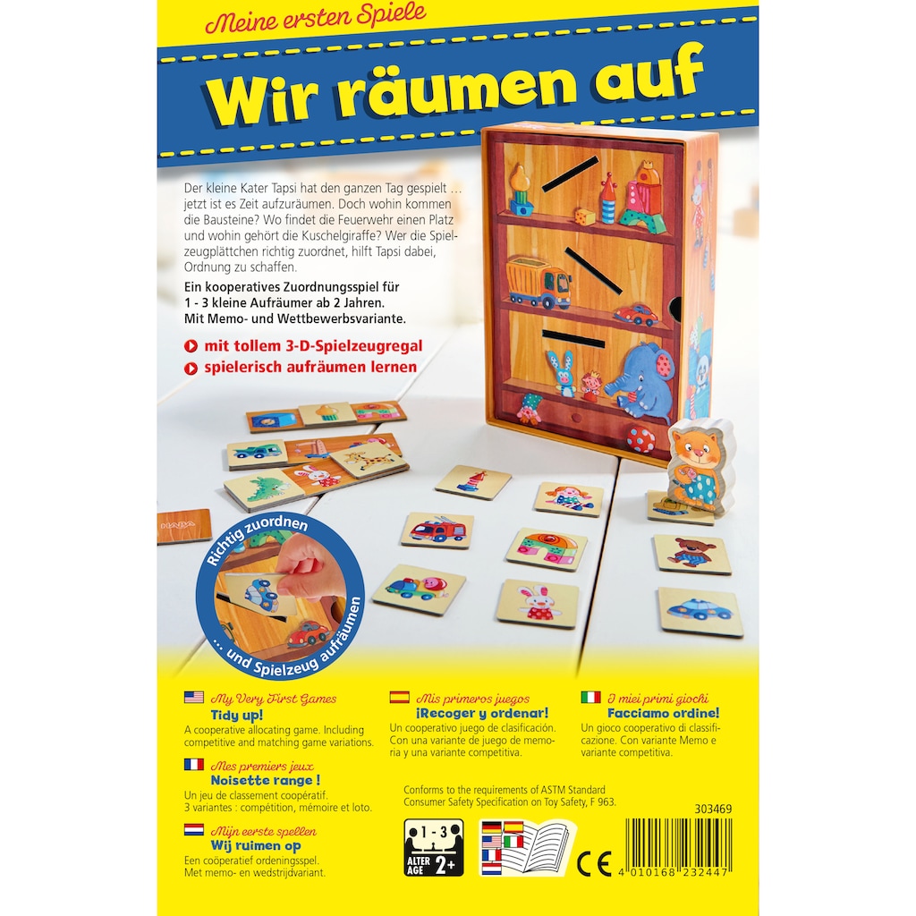 Haba Spiel »Meine ersten Spiele, Wir räumen auf«