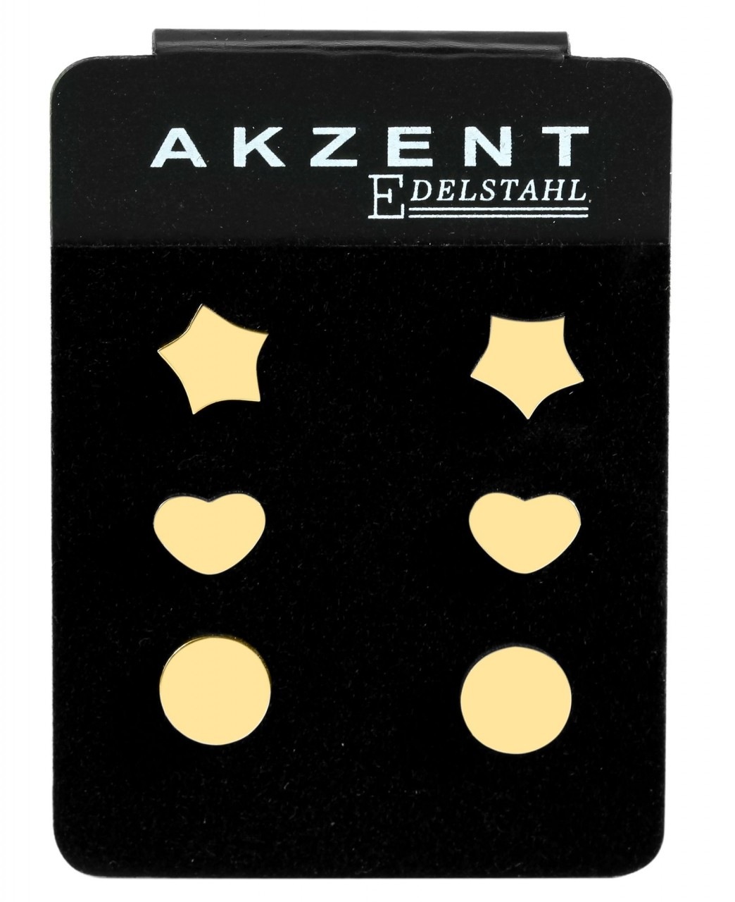 Paar Ohrhänger ADELIA´S "Damen Ohrstecker aus poliertem Edelstahl Ø 7 mm", silber, Ohrringe, Damen, Damen, Edelstahl