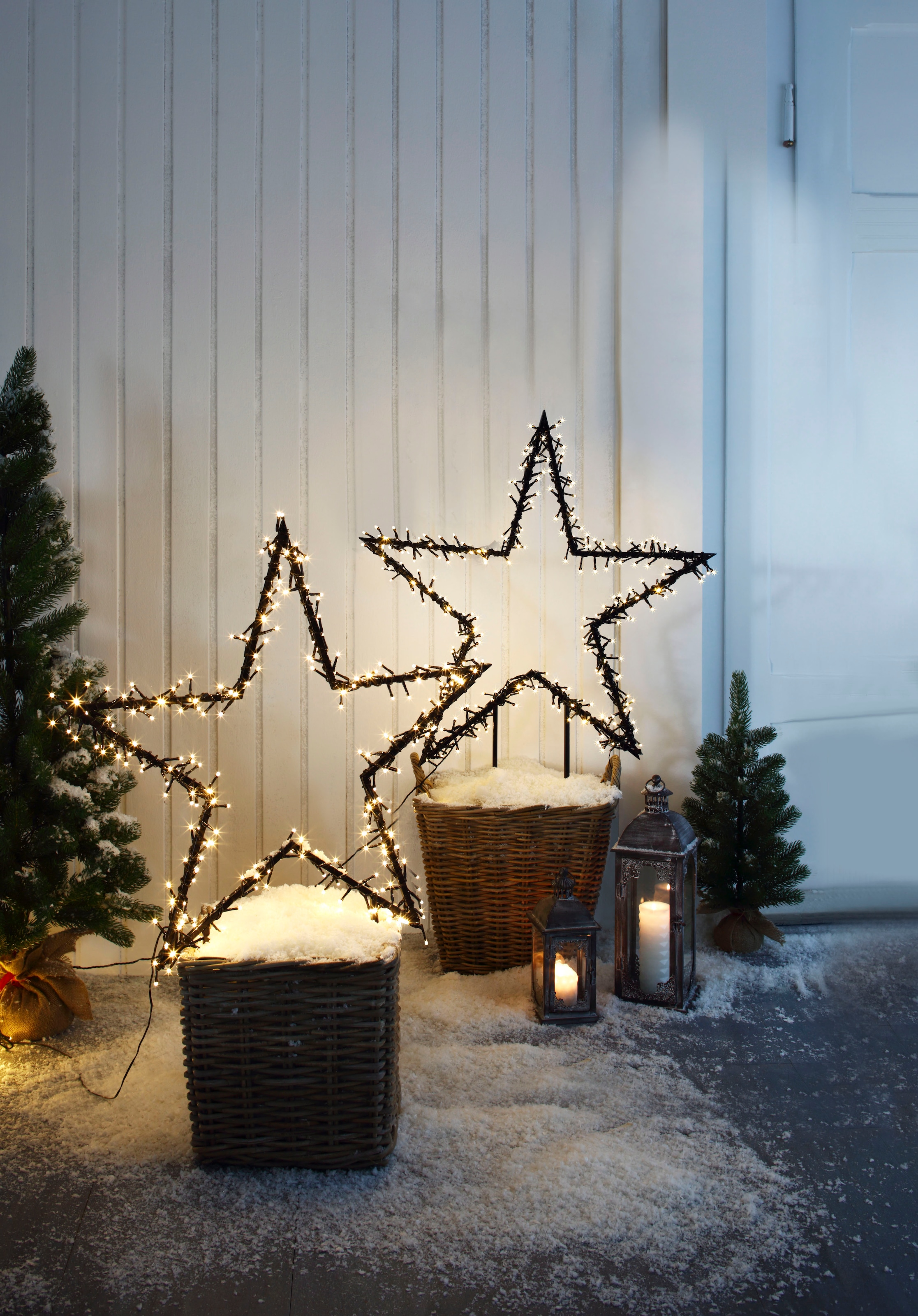 my home LED Stern »Caden, Weihnachtsstern, Weihnachtsdeko mit 230 LEDs«, Gartenstecker mit LED-Beleuchtung, Ø 90 cm
