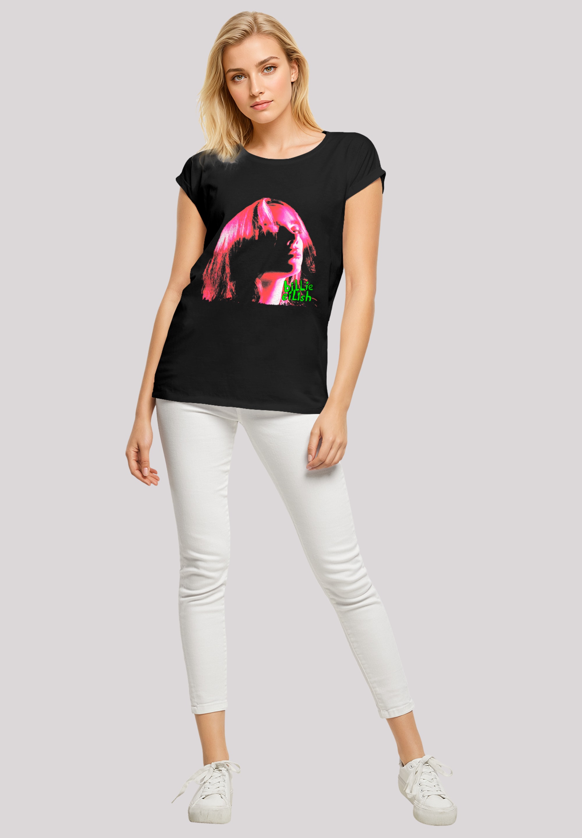 F4NT4STIC T-Shirt »Billie Eilish Pink Face«, Premium Qualität