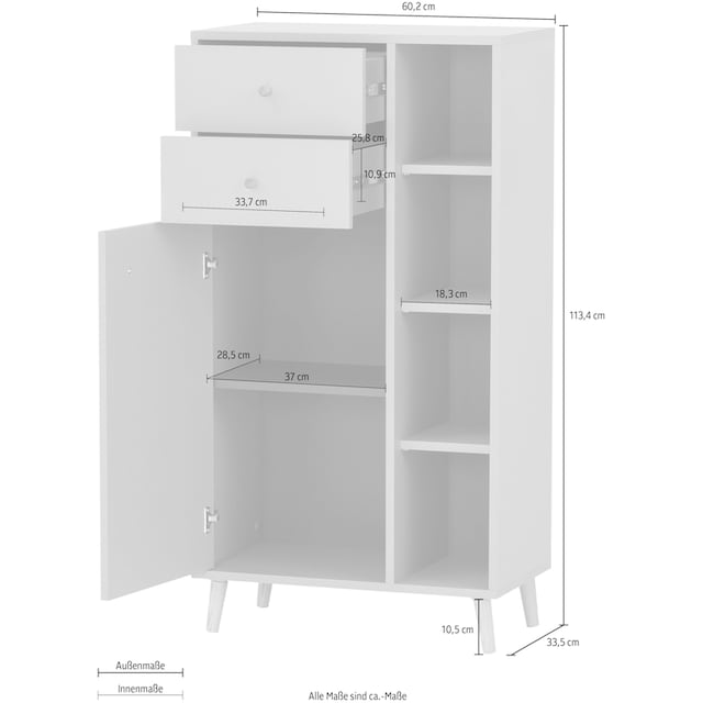 Schildmeyer Midischrank »Bjarne«, Breite 60,2 cm bestellen | BAUR