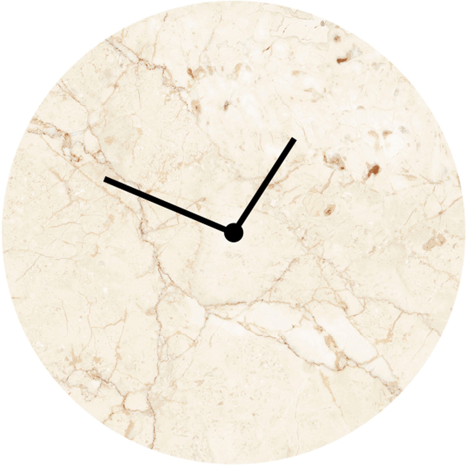 LeGer Home by Lena Gercke Wanduhr "Marmor beige" rund, Ø 30 cm günstig online kaufen