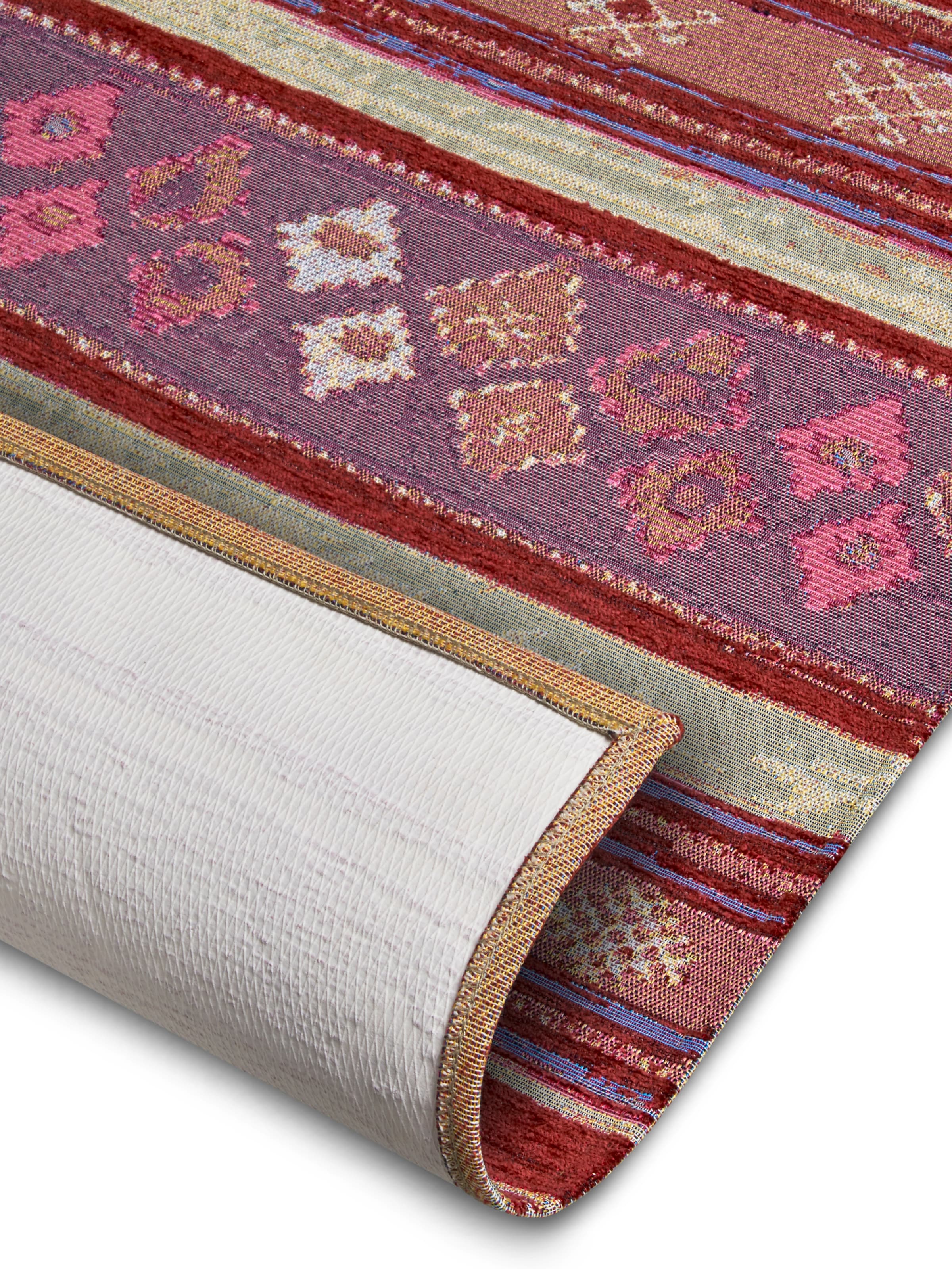 HANSE Home Teppich »Yara«, rechteckig, 5 mm Höhe, Flachgewebe robust, Anti-Slip, Boho Design, moderne Farben