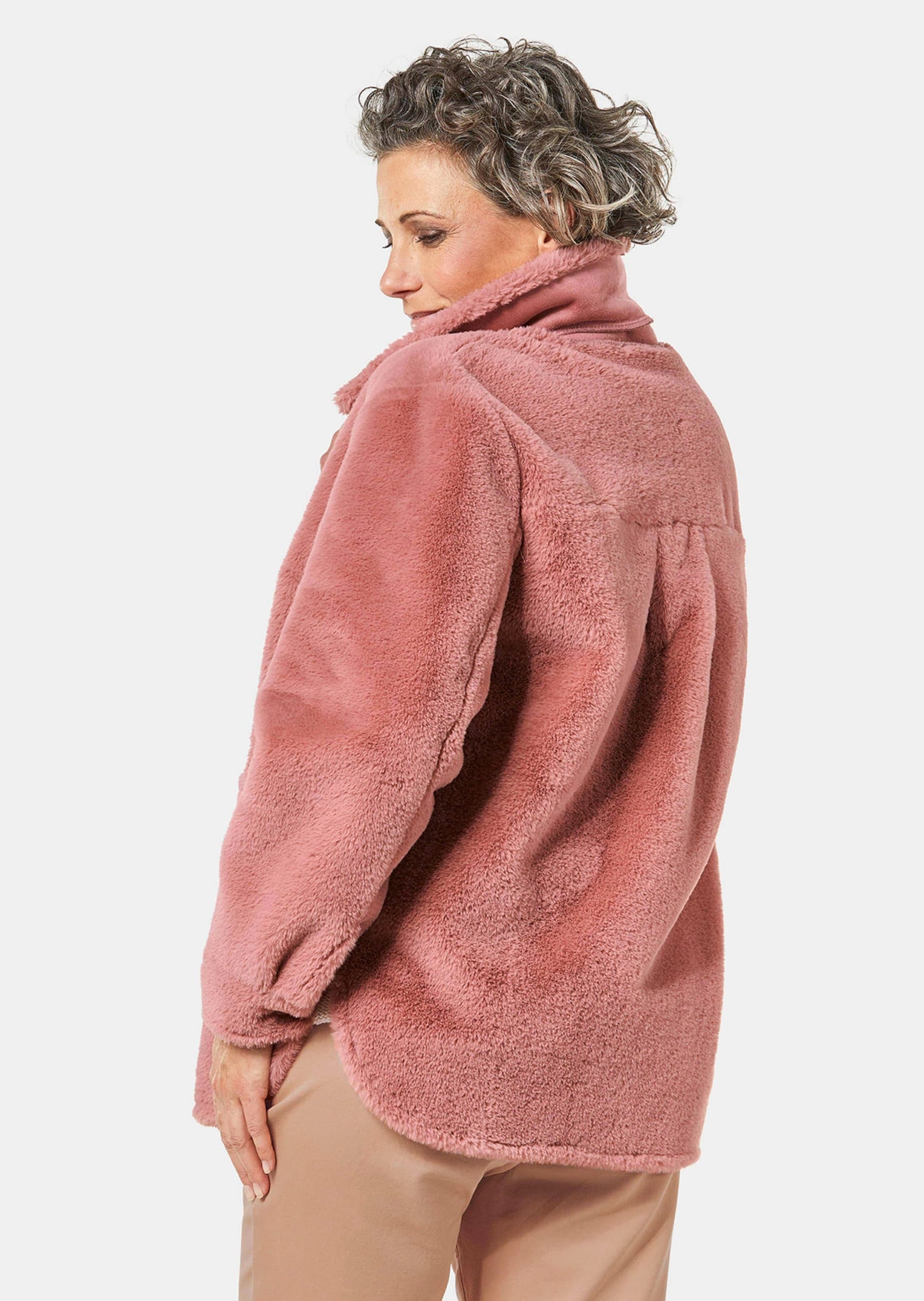 GOLDNER Kurzjacke »Felljacke Luxuriöse Fellimitatjacke«