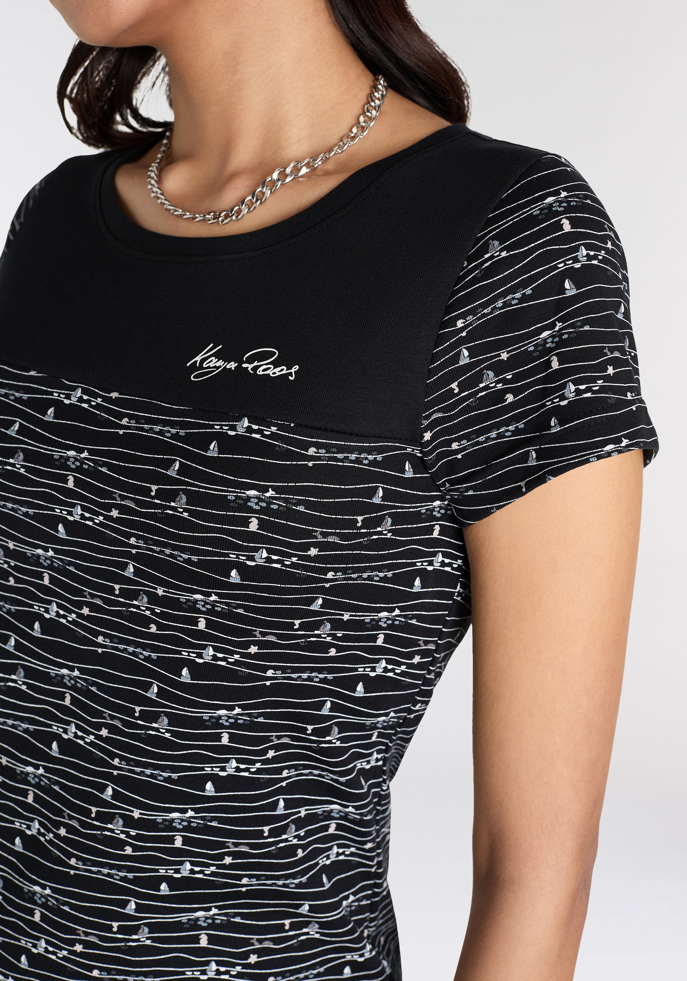 KangaROOS Jerseykleid, mit trendigem Allover-Druck