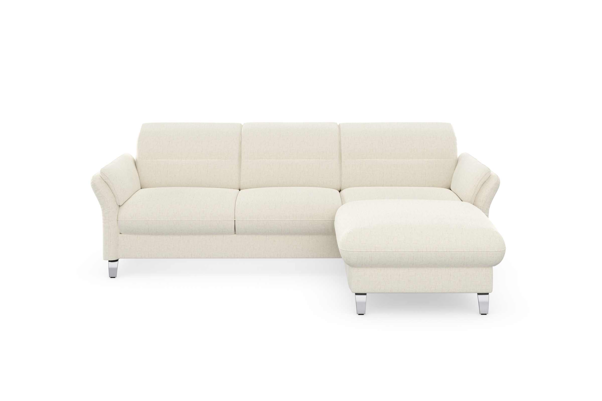 sit&more Ecksofa »Grenoble L-Form mit Federkern«, wahlweise mit Bettfunktion, Bettkasten, Arm- und Kopfteilverstellung