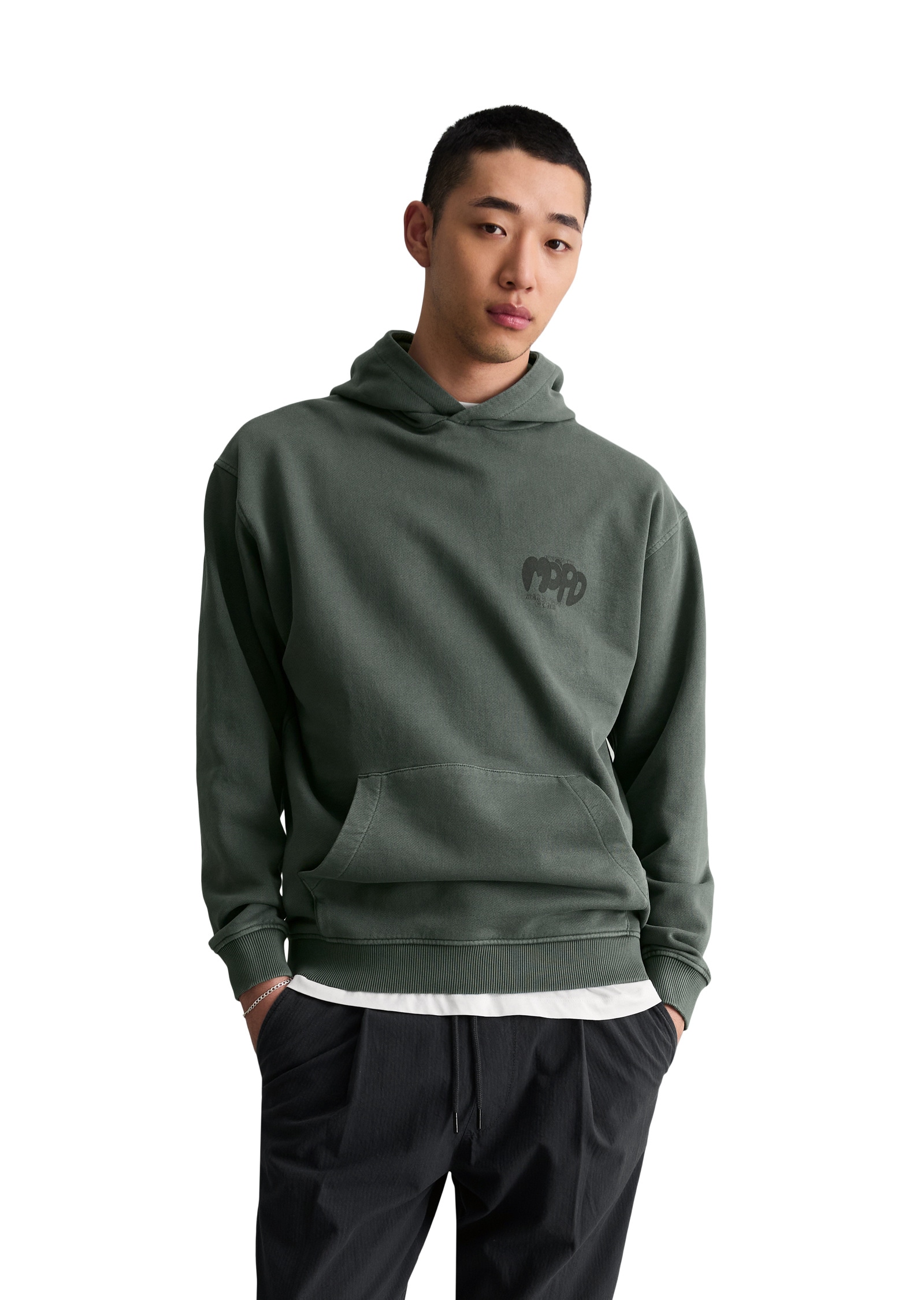 Marc O'Polo DENIM Sweatshirt »aus recycelter Baumwolle«
