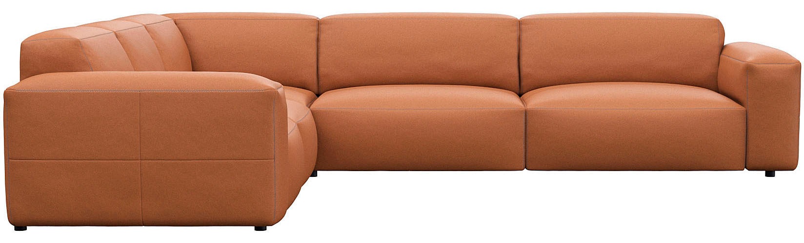 FLEXLUX Ecksofa "Lucera, super bequem durch hochwertigen Sitzaufbau mit Kal günstig online kaufen