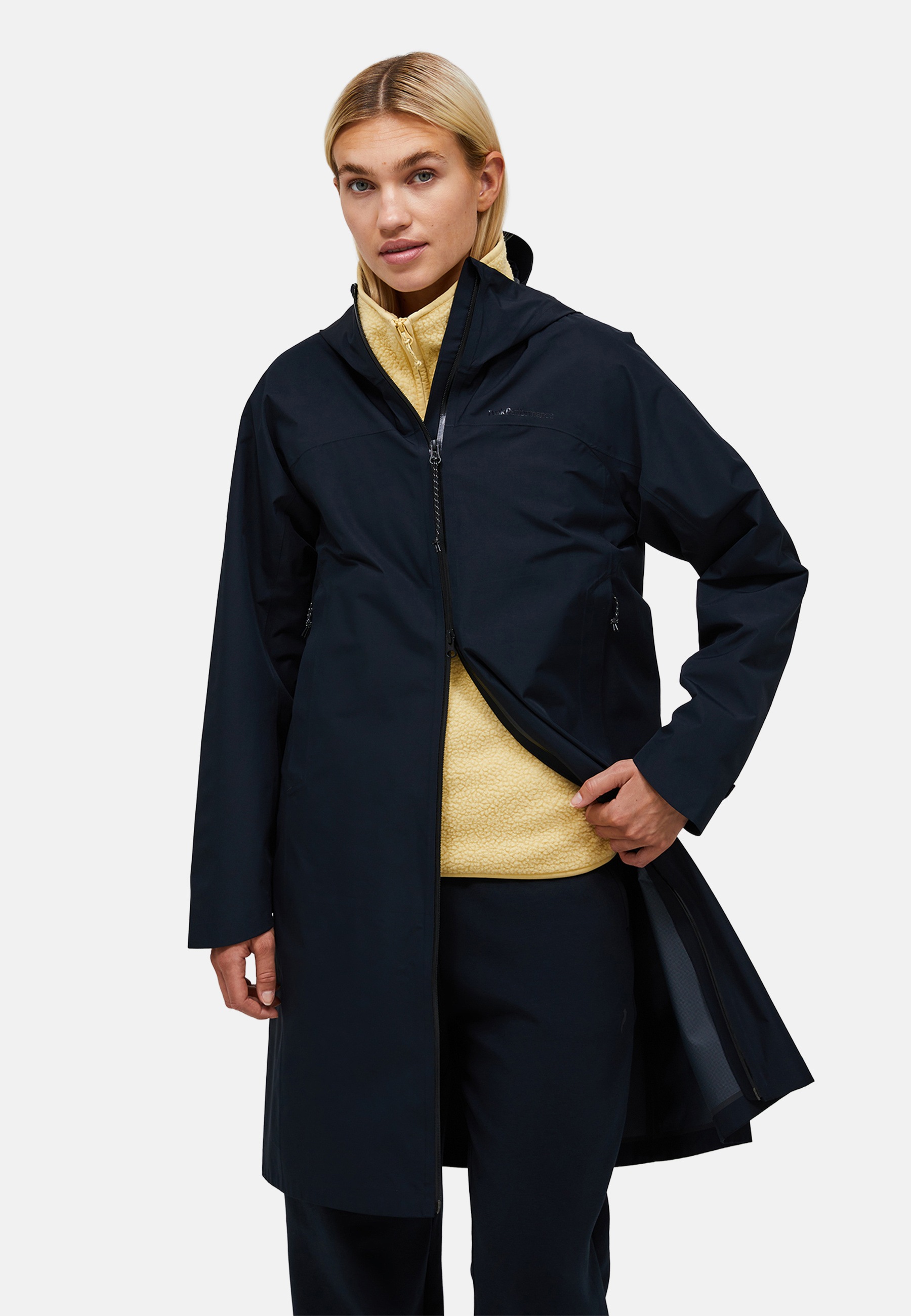 Peak Performance Regenmantel »W Treeline Hipe® 2.5l Shell Parka« wasserdicht