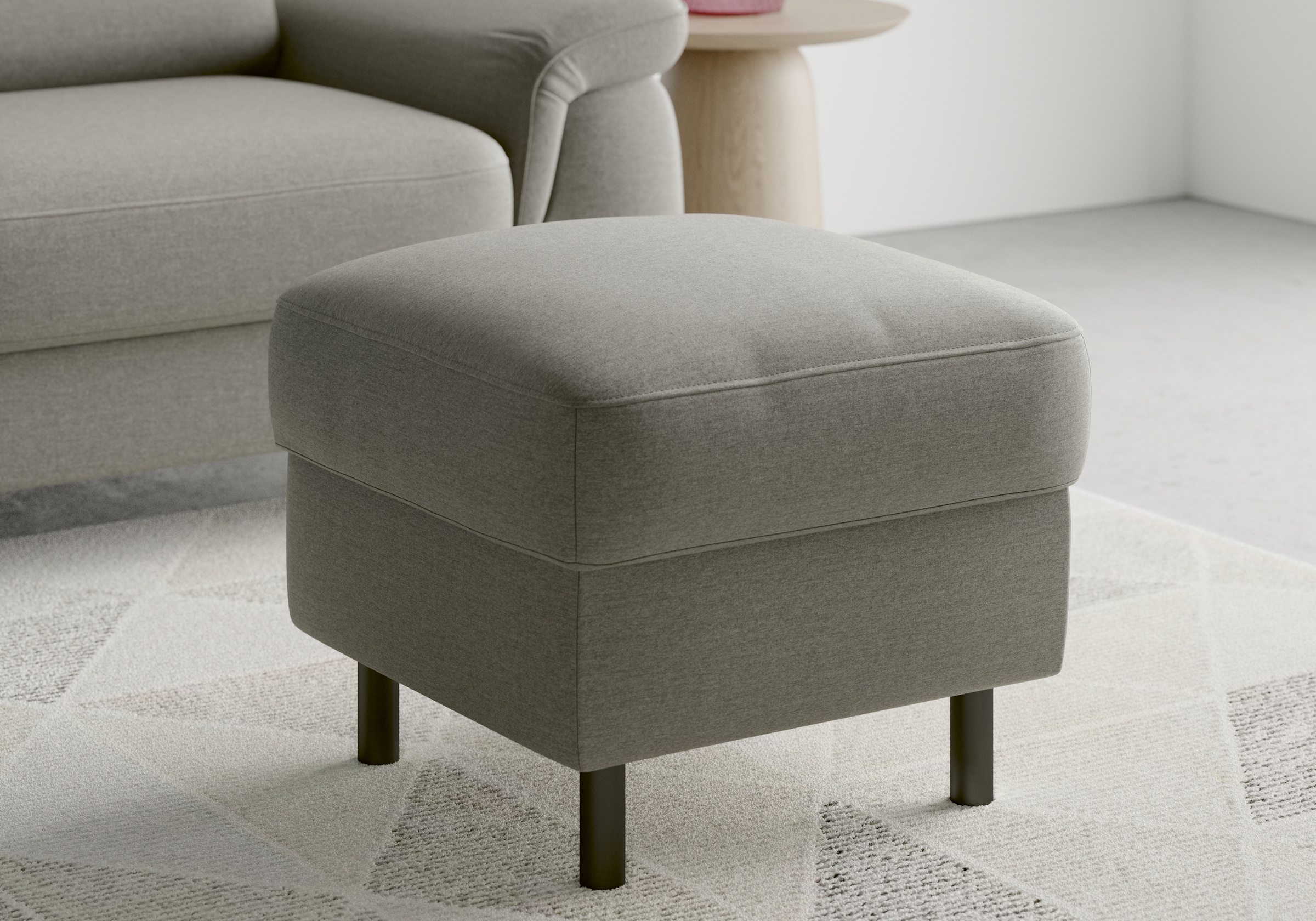 sit&more Stauraumhocker »Sinatra«, Sitzfläche ist abnehmbar, mattschwarze Metallfüße