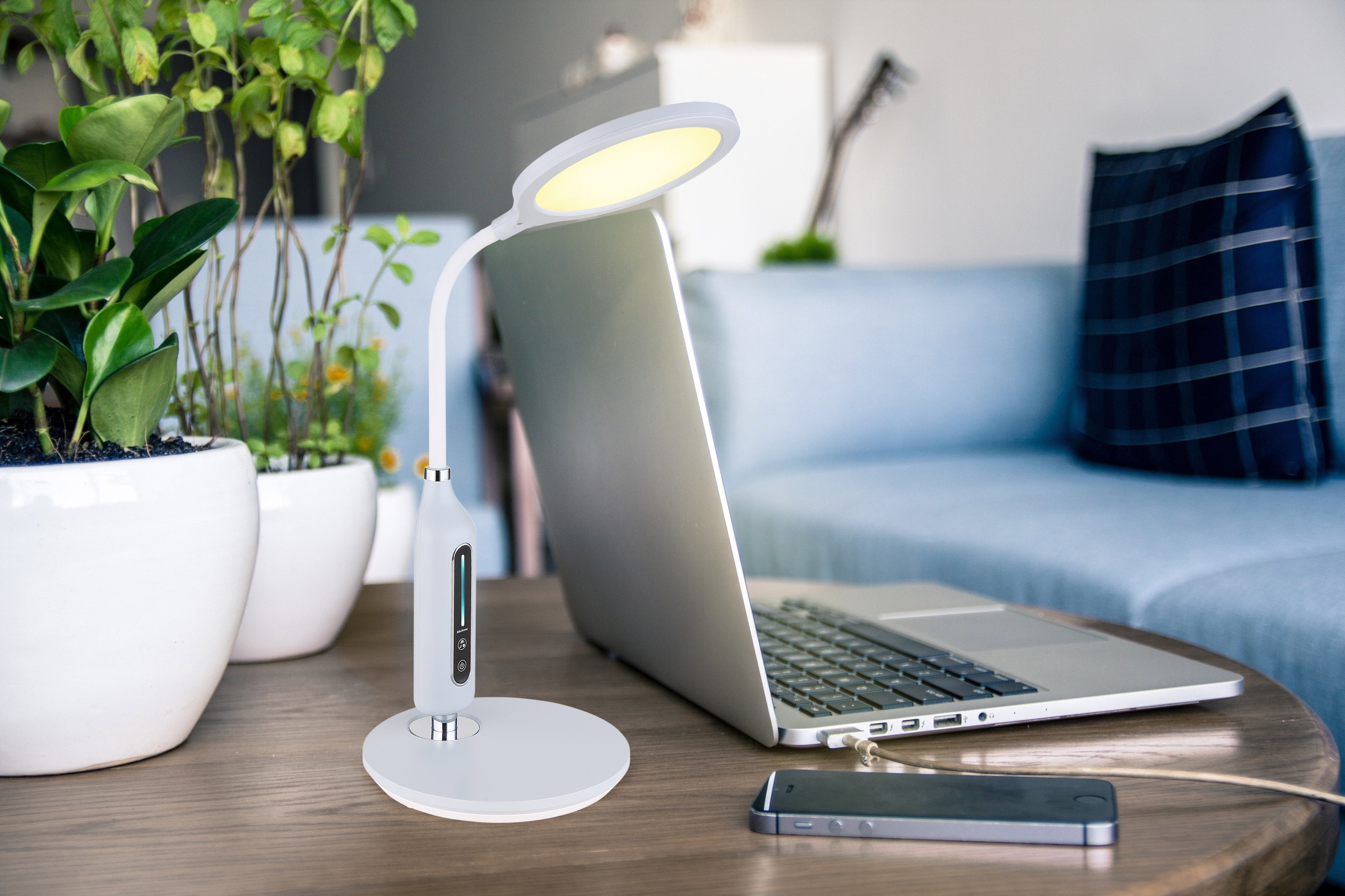 GLOBO LIGHTING LED Tischleuchte »FRUGGY« LED-Modul Tischlampe/Arbeitszimmer/Bürotischleuchte/Flexo/Touch Ein/Aus