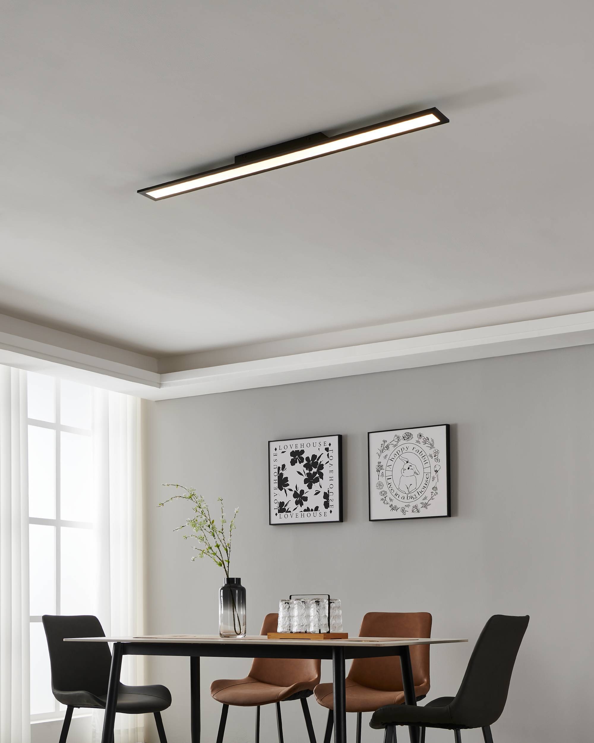 EGLO Deckenleuchte »SALOBRENA-Z« in schwarz aus Alu, Stahl / inkl. LED fest integriert - 33,5 Watt
