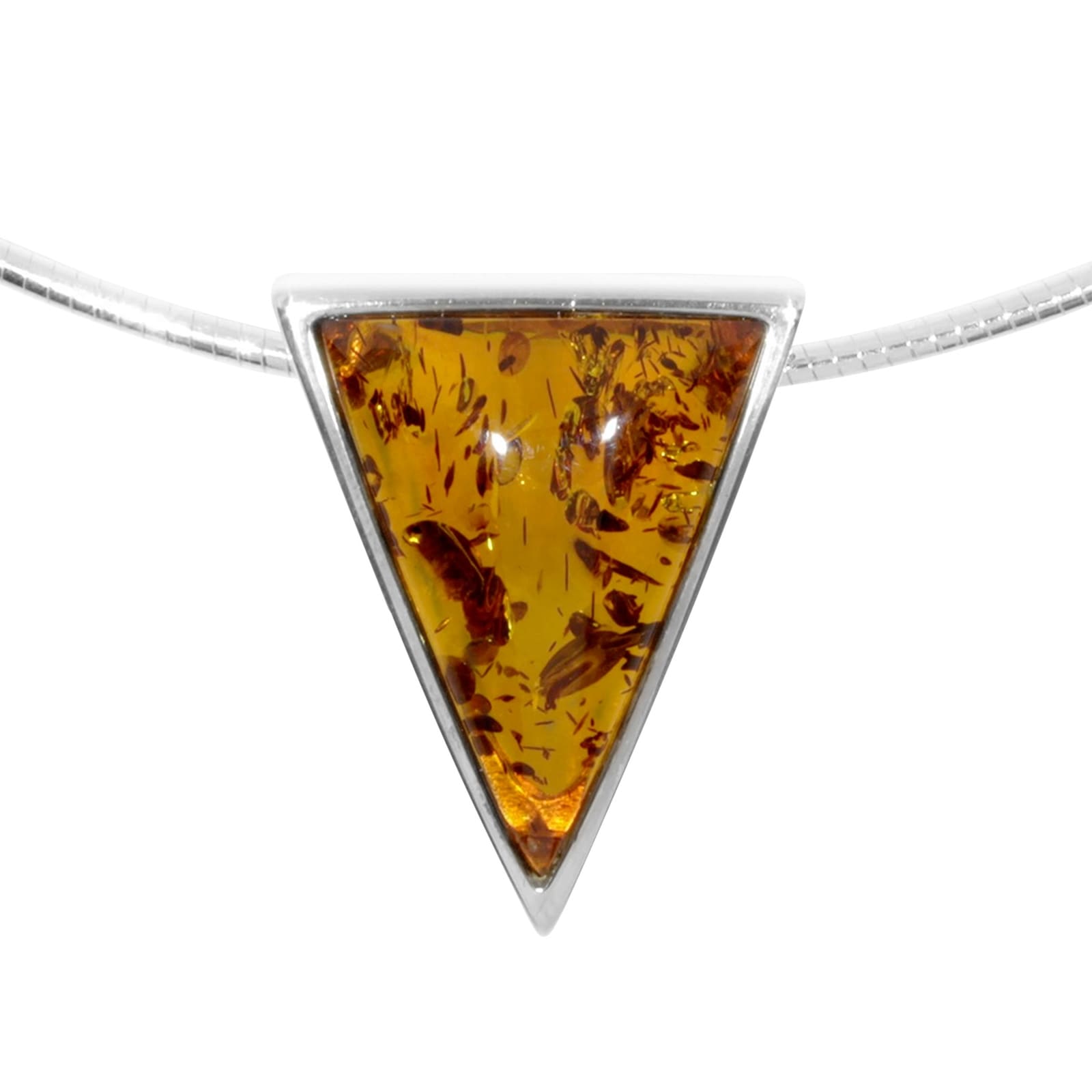 Kette mit Anhänger OSTSEE-SCHMUCK "- Gleiter-Classic 29 x 22 mm - Silber 925/000 - Bernstein" Gr. 45, silber (silber 925, silberfarben, weiß), Schmuck_Sets, Damen, 45, Silber 925 (Sterlingsilber)