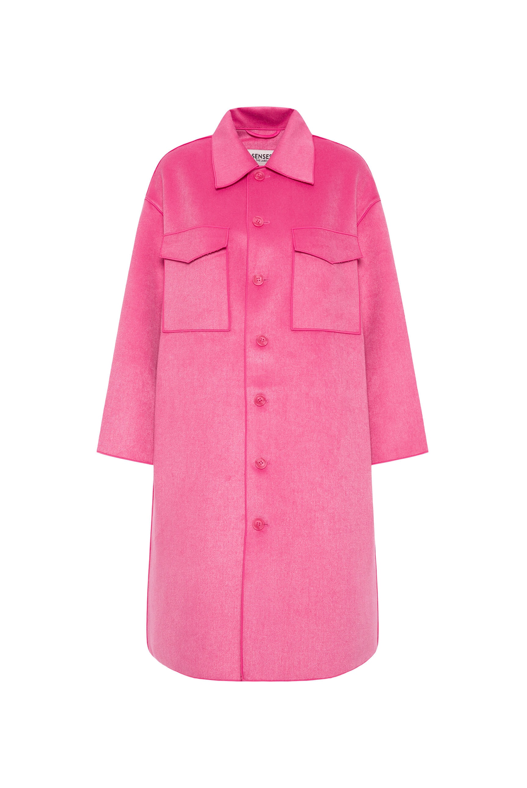 SENSES.THE LABEL Langjacke ohne Kapuze mit langem Gehschlitz