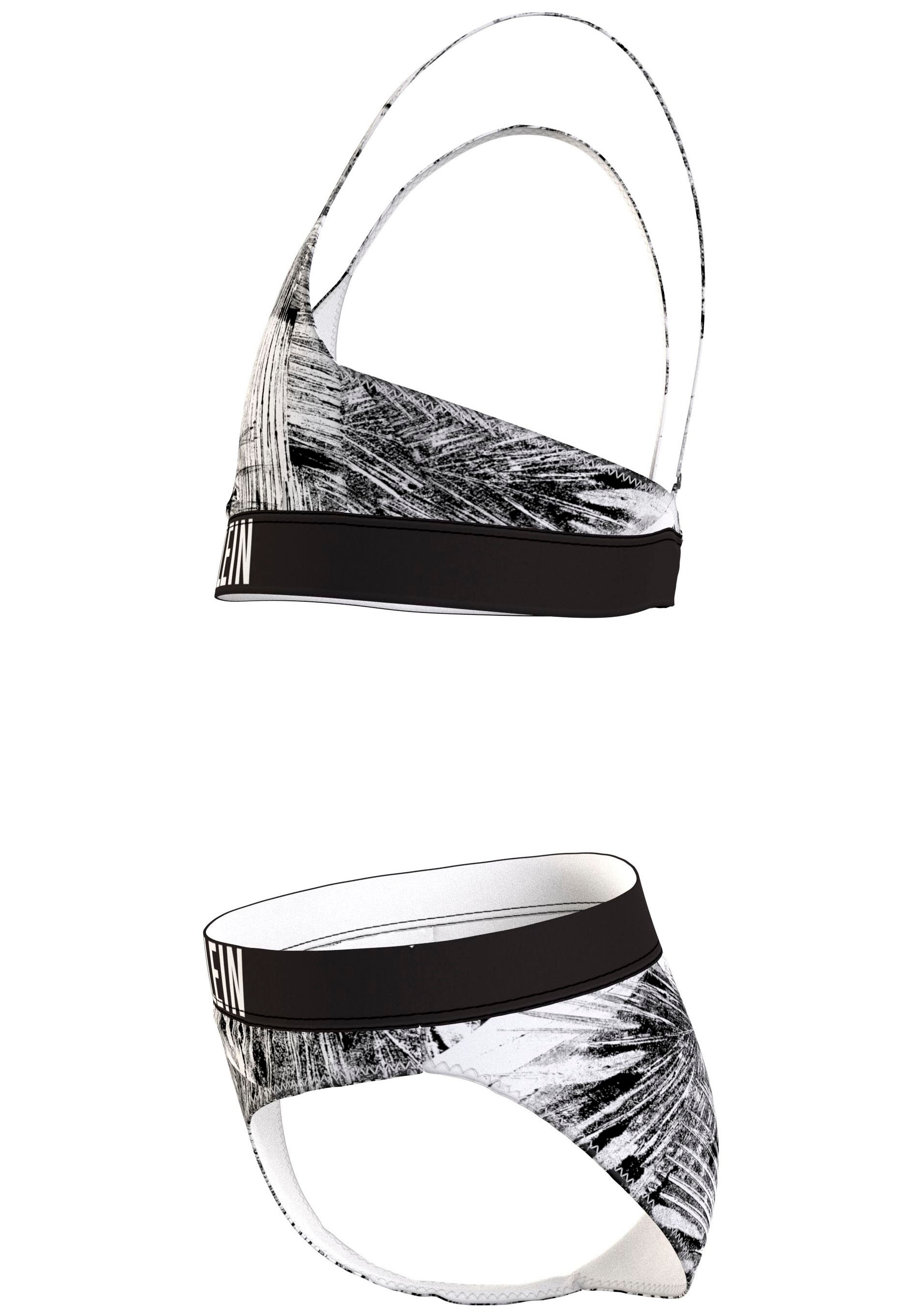 Calvin Klein Swimwear Triangel-Bikini | gemusteter Optik In BIKINI TRIANGLE BAUR »CROSSOVER bestellen SET-PR«