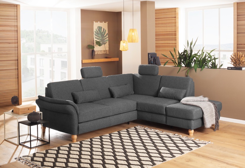 »Soleo«, Trapezecke Home auch Bettfunktion Ecksofa Relaxfunktion, | mit komfortabel durch BAUR affaire mit bestellen