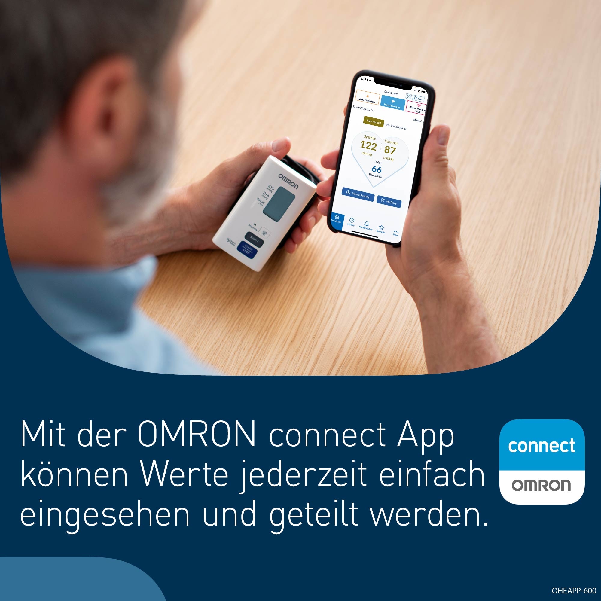 Omron Handgelenk-Blutdruckmessgerät »NightView«, geräuschlos, komfortabel, zur nächtlichen Blutdruckmessung zu Hause
