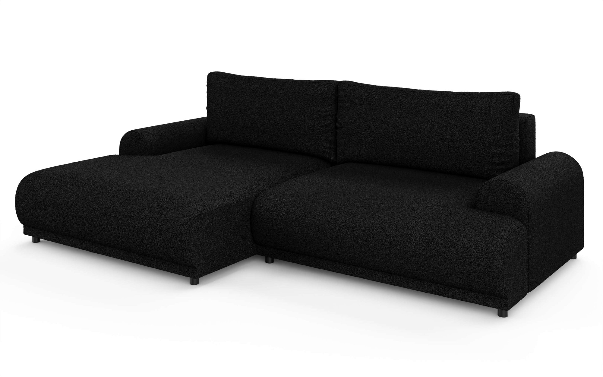 INOSIGN Ecksofa »Marsby, mit Bettfunktion und Bettkasten, Maße: B/H/T 242/65/145 cm«, L-Form mit Wellenunterfederung, Recamiere links oder rechts bestellbar