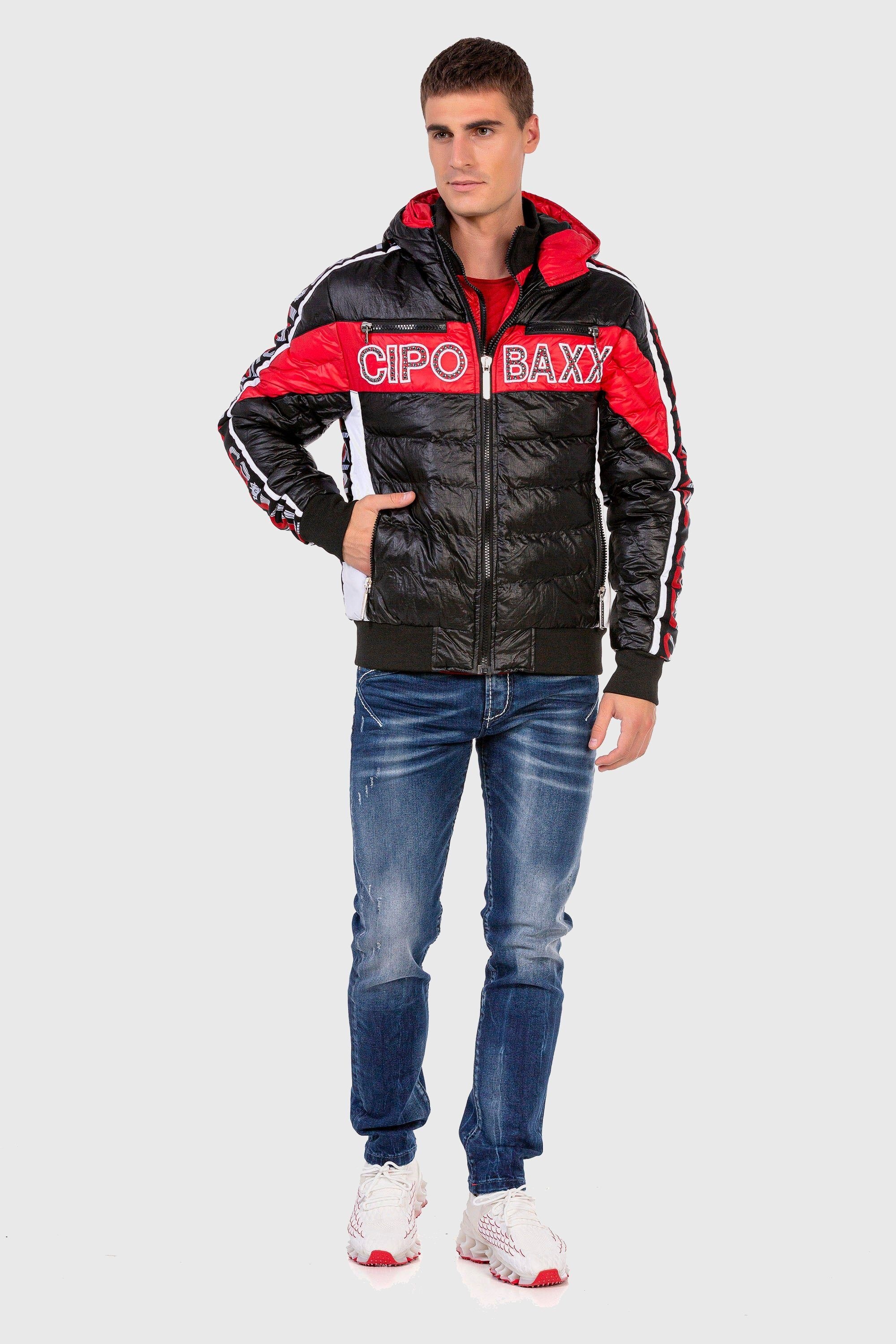 Cipo & Baxx Steppjacke »Jacke«, mit Kapuze, mit modischer Steppung