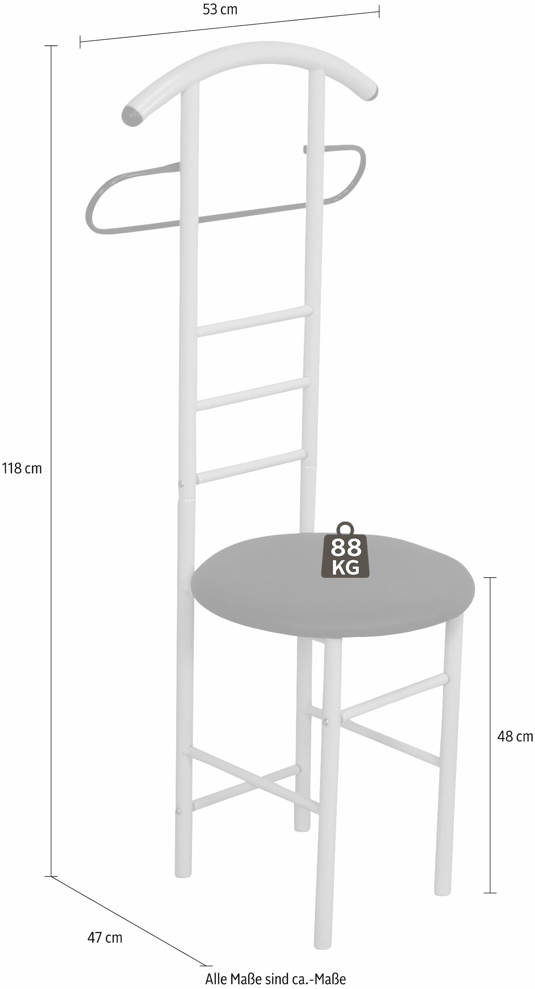 INOSIGN Herrendiener »TOPSELLER!«, (Kleiderständer), Maße (B/T/H): 53/47/118 cm