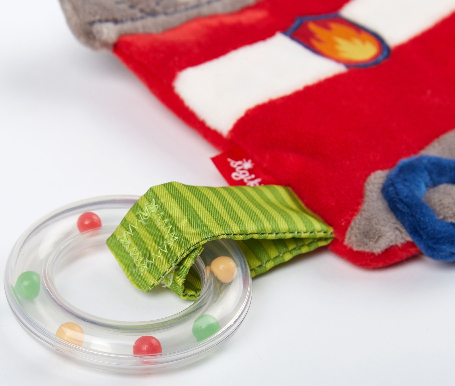 Sigikid Schmusetuch »PlayQ, START Knistertuch Feuerwehr«, mit Rasselring