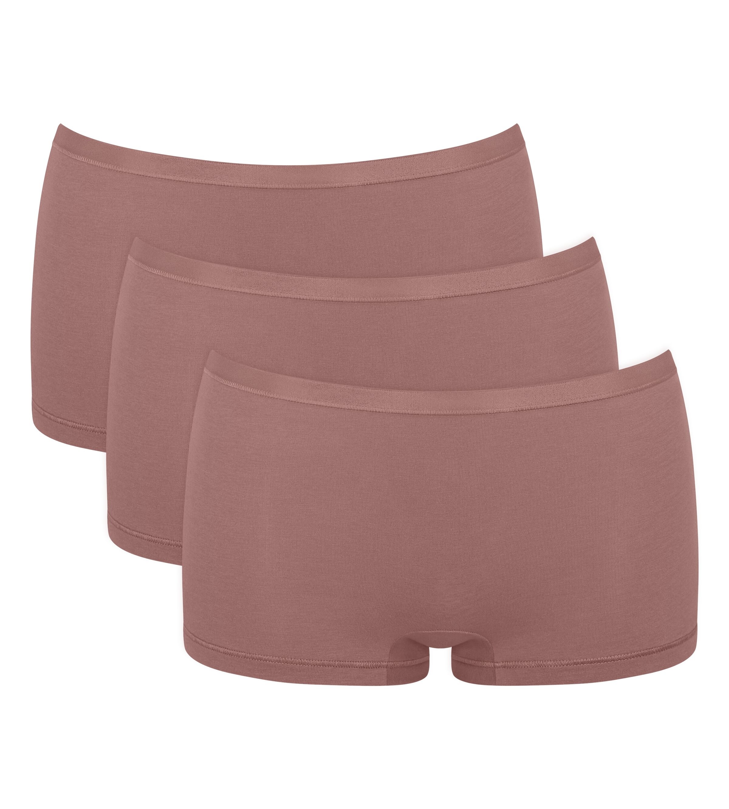 Sloggi Panty "Go Daily Cotton" 3er Pack, Glanz-Effekt Details, Elastisch, Bequem, Baumwollmix