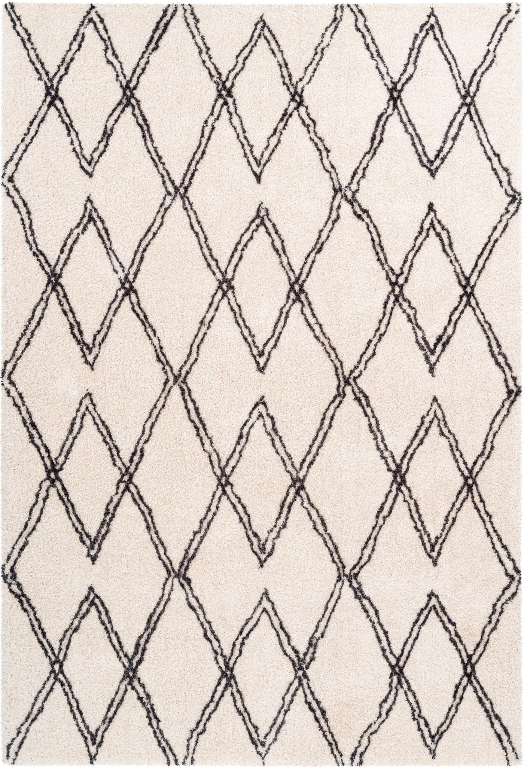 calo-deluxe Hochflor-Teppich »Elvar-3000«, rechteckig, 27 mm Höhe, besonders weich durch Microfaser, Wohnzimmer