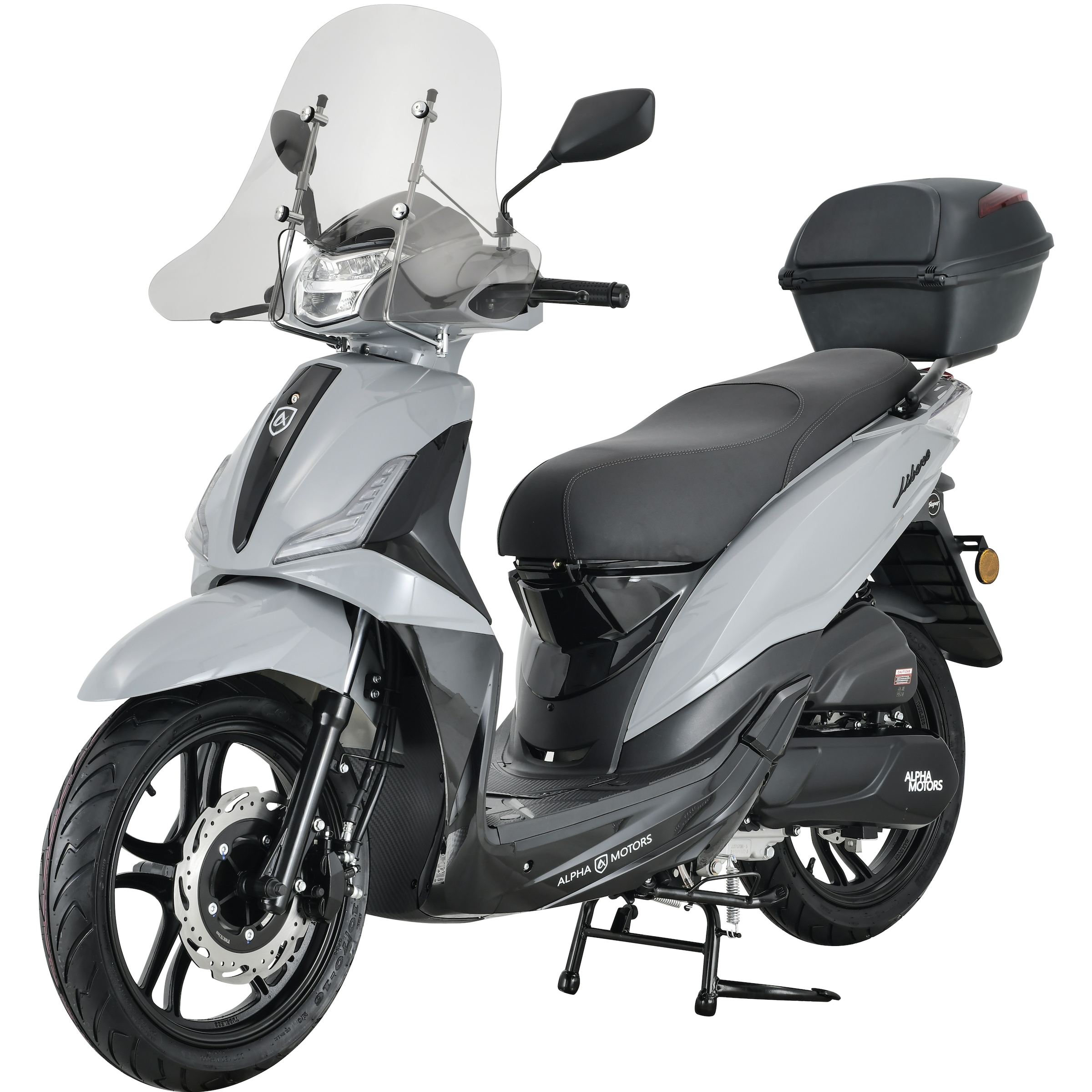 Alpha Motors Motorroller »Motorroller Libero 125 ccm 90 km/h 16" inkl. Topcase und Windschild« 125 cm³ 90 km/h Euro 5 9,5