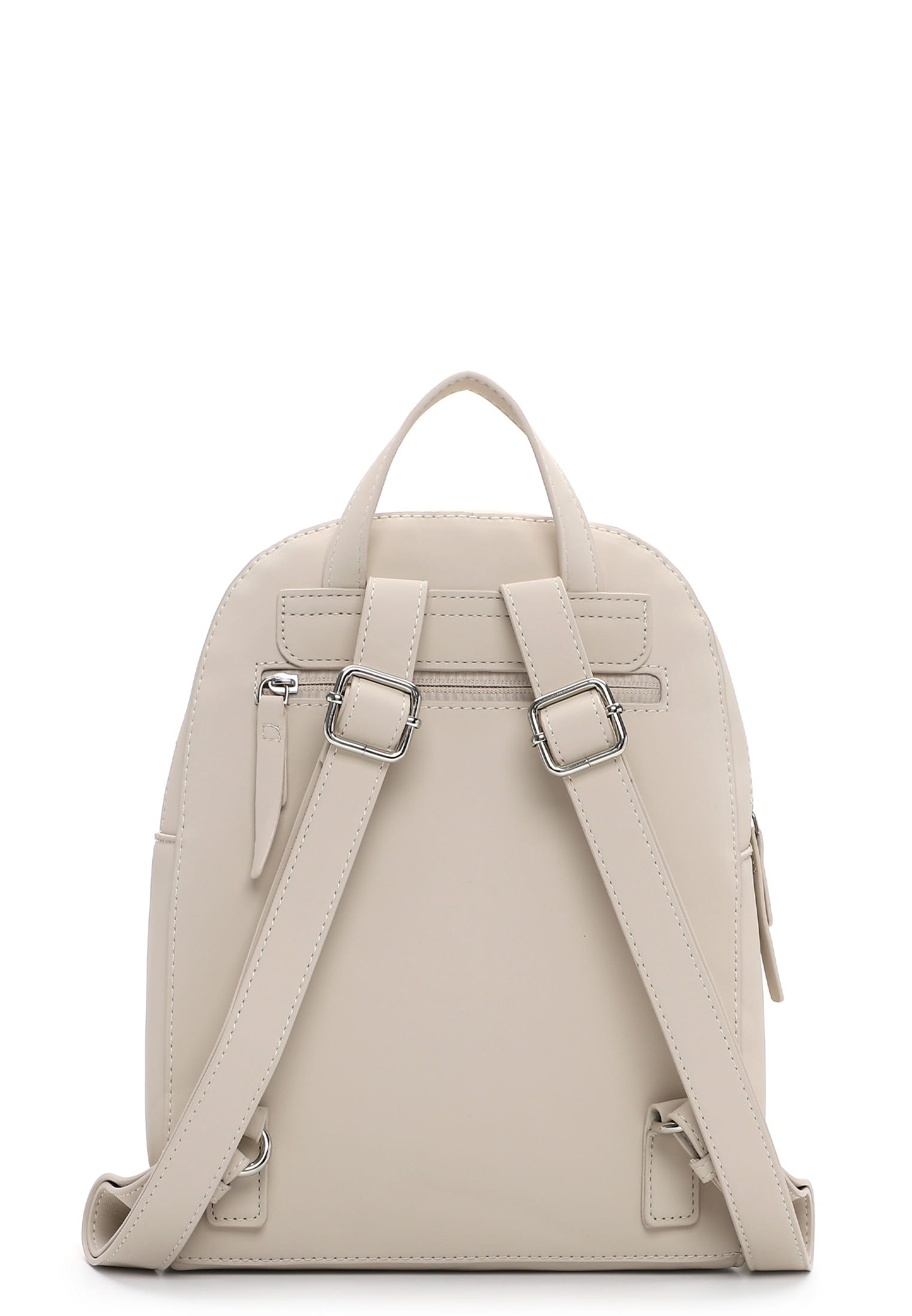 Rucksack TAMARIS "Rucksack TAS Kimi", Damen, Gr. B/H/T: 26cm x 31cm x 13cm, beige (beige 400), Obermaterial: 60% Polyurethan PU. 40% Polyester PES., Rucksäcke Rucksack 2