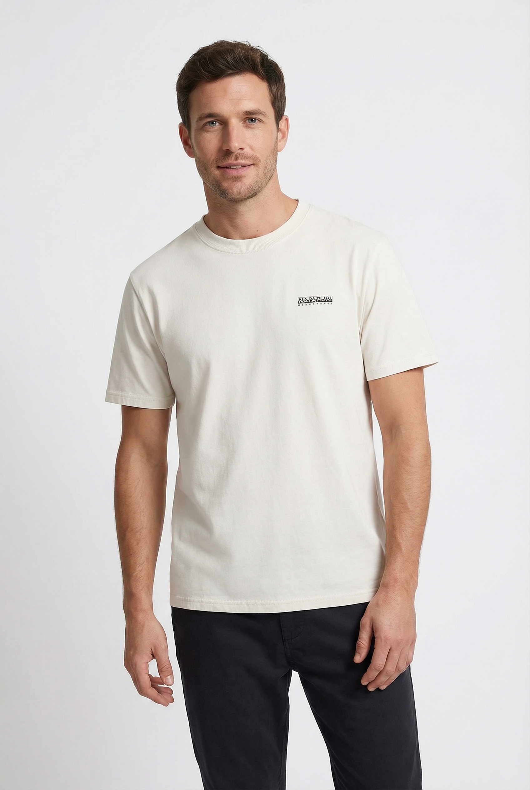 Napapijri T-Shirt "S-SMALL BOX" mit Markenlabel, aus Baumwolle