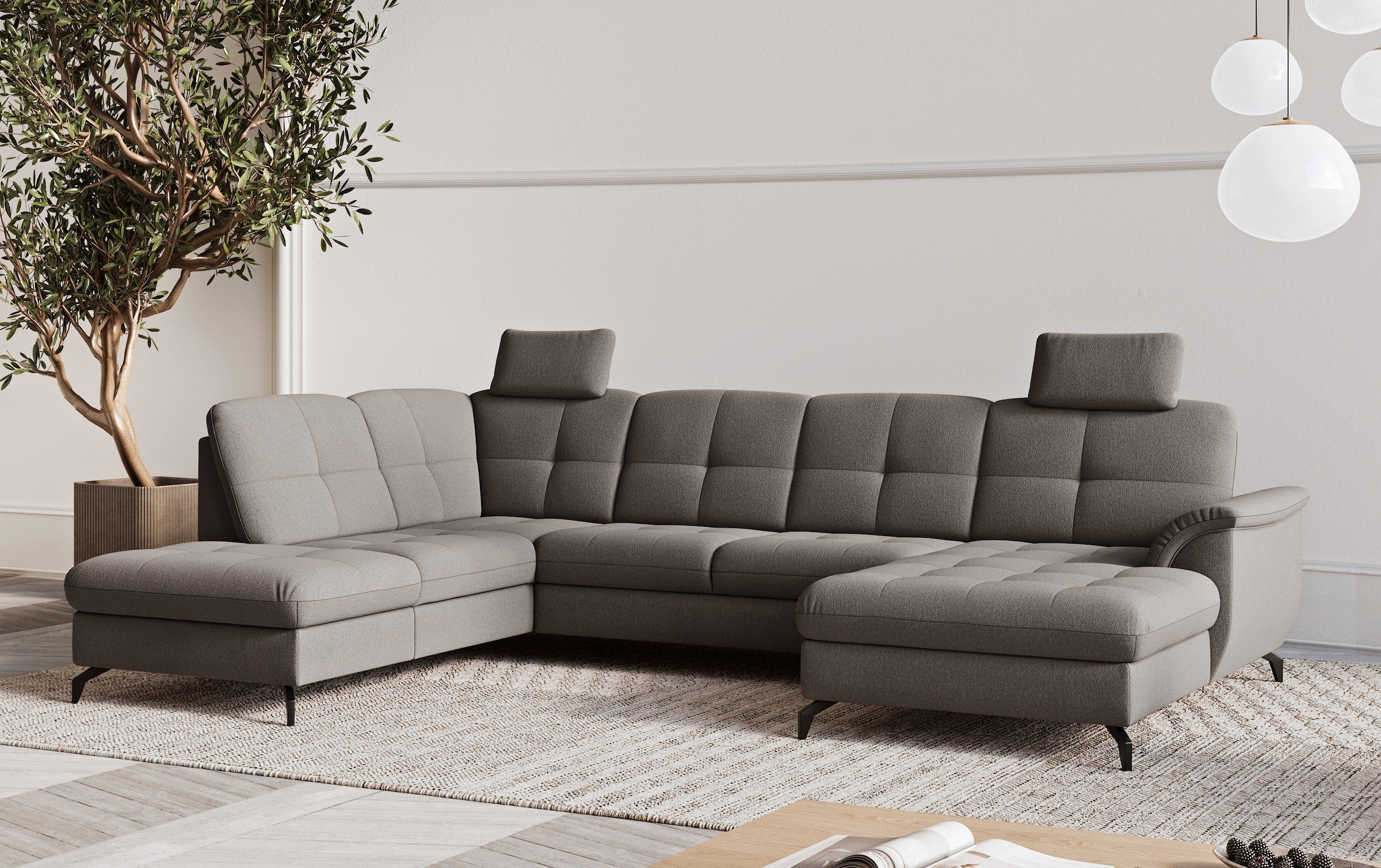 sit&more Wohnlandschaft "Zora" wahlweise mit Schlaffunktion und Bettkasten