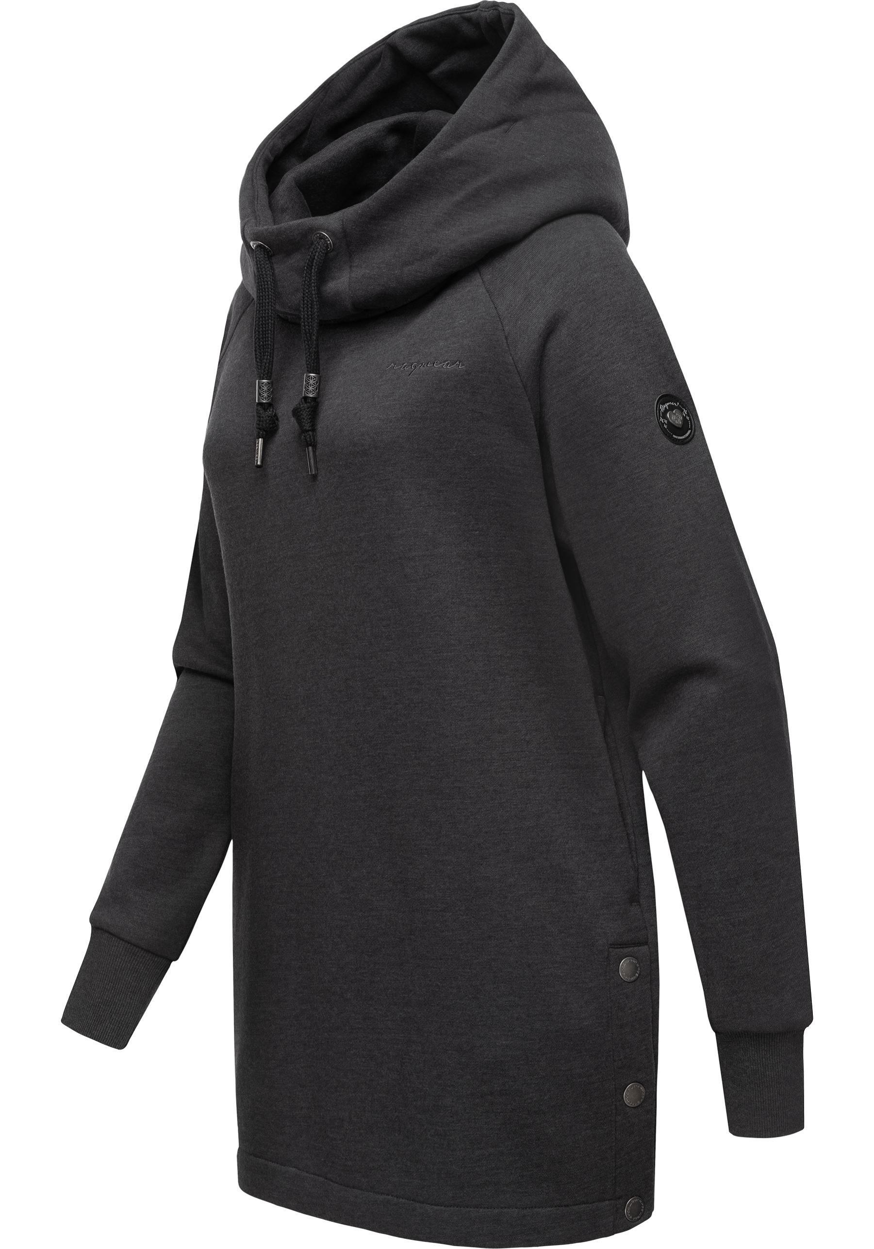 Ragwear Kapuzenpullover "Rowenna", Langer Damen Hoodie mit hohem Schalkrage günstig online kaufen