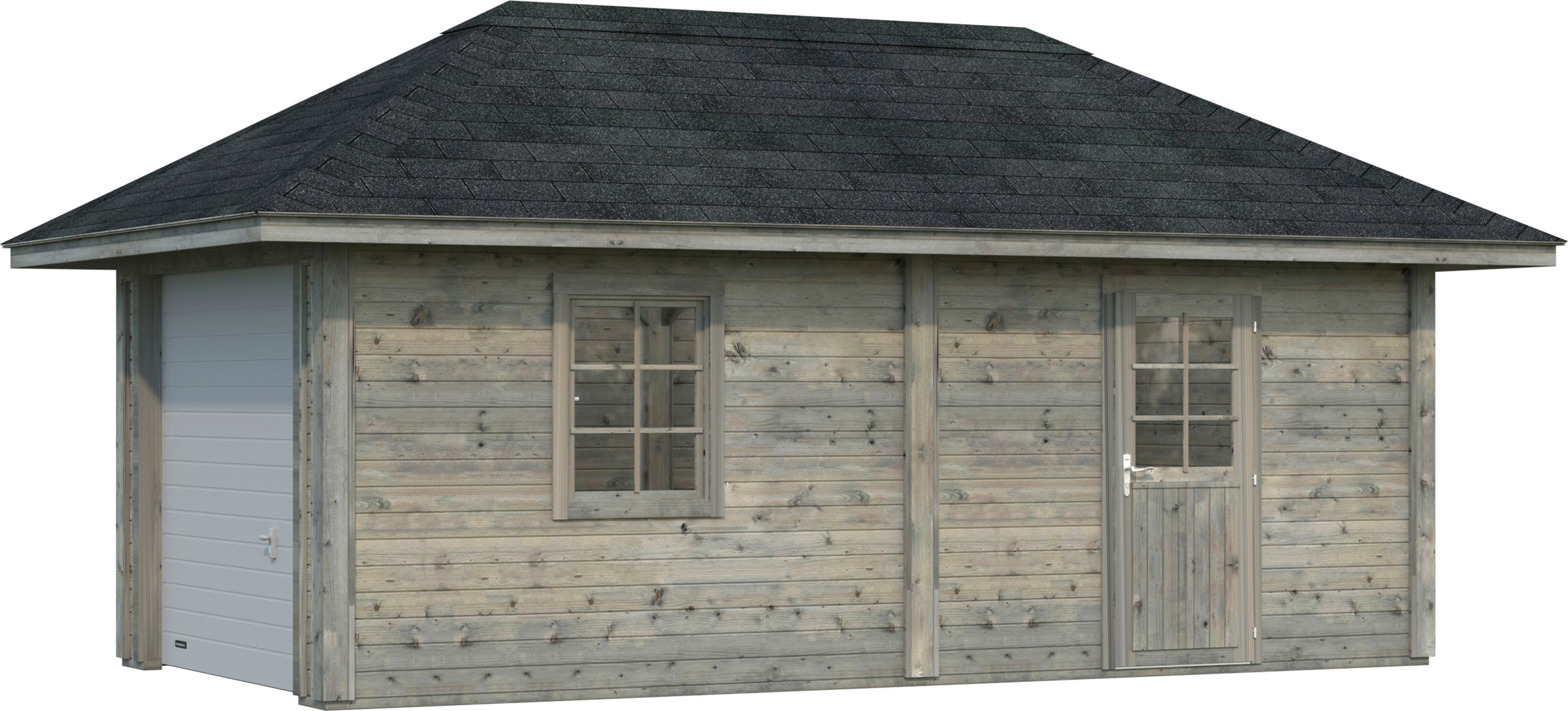 Palmako Holzpavillon »Bianca 16,6 m² Set 12«, BxTxH: 588x300x323 cm