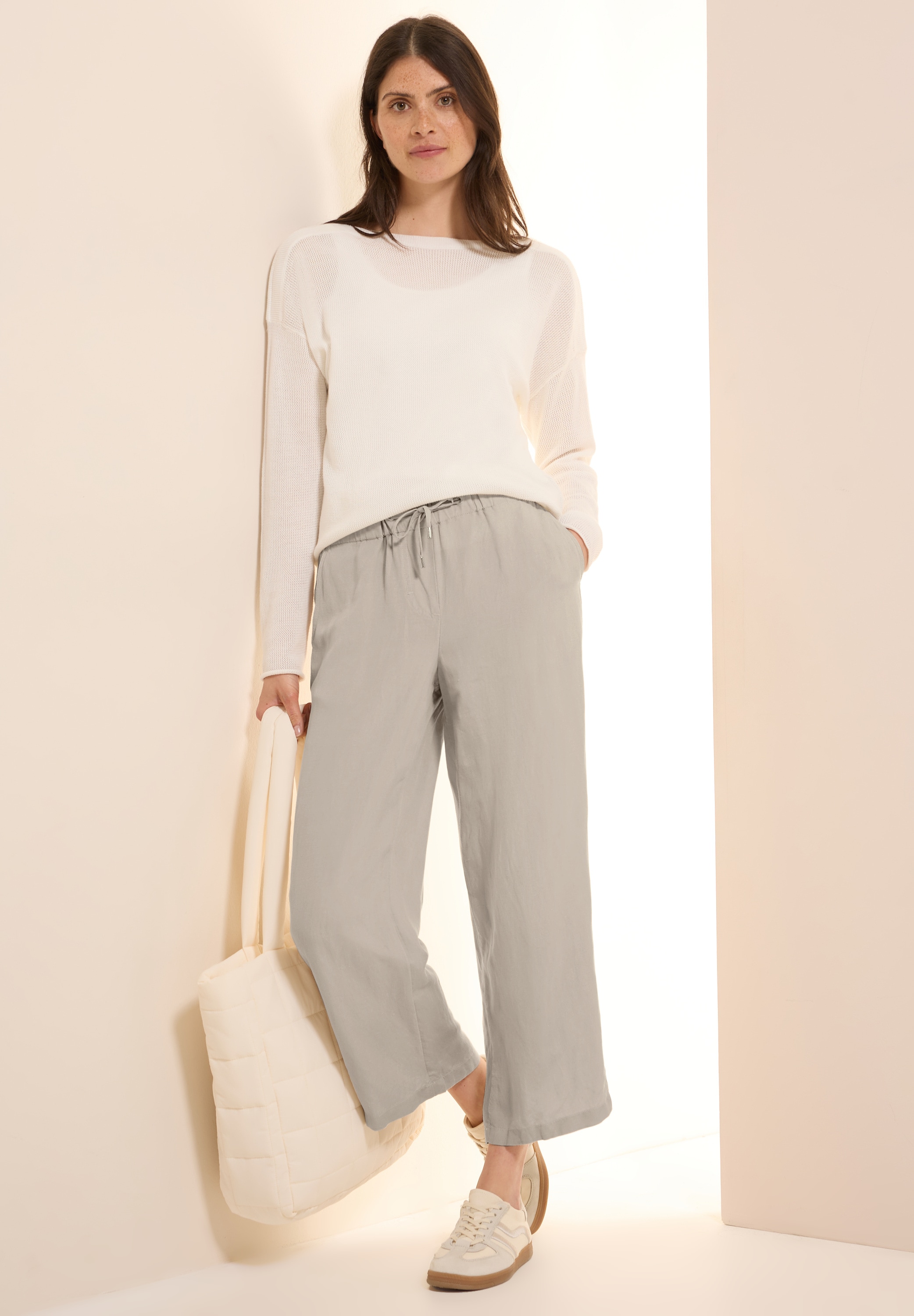 Cecil Leinenhose »Style Neele«, Sommerhose mit Kordelzug und aus einem Leinenmix