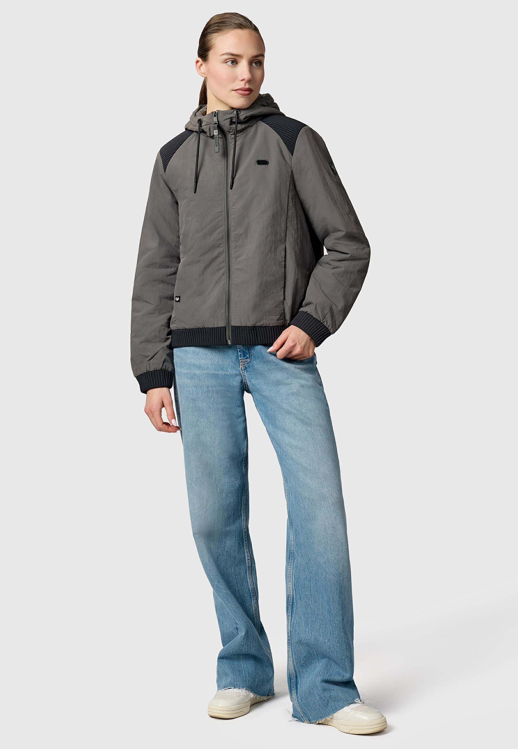 Ragwear Bomberjacke »Chinta Warm YOUMODO« mit Kapuze Warme Übergangsjacke mit elastischen Bündchen