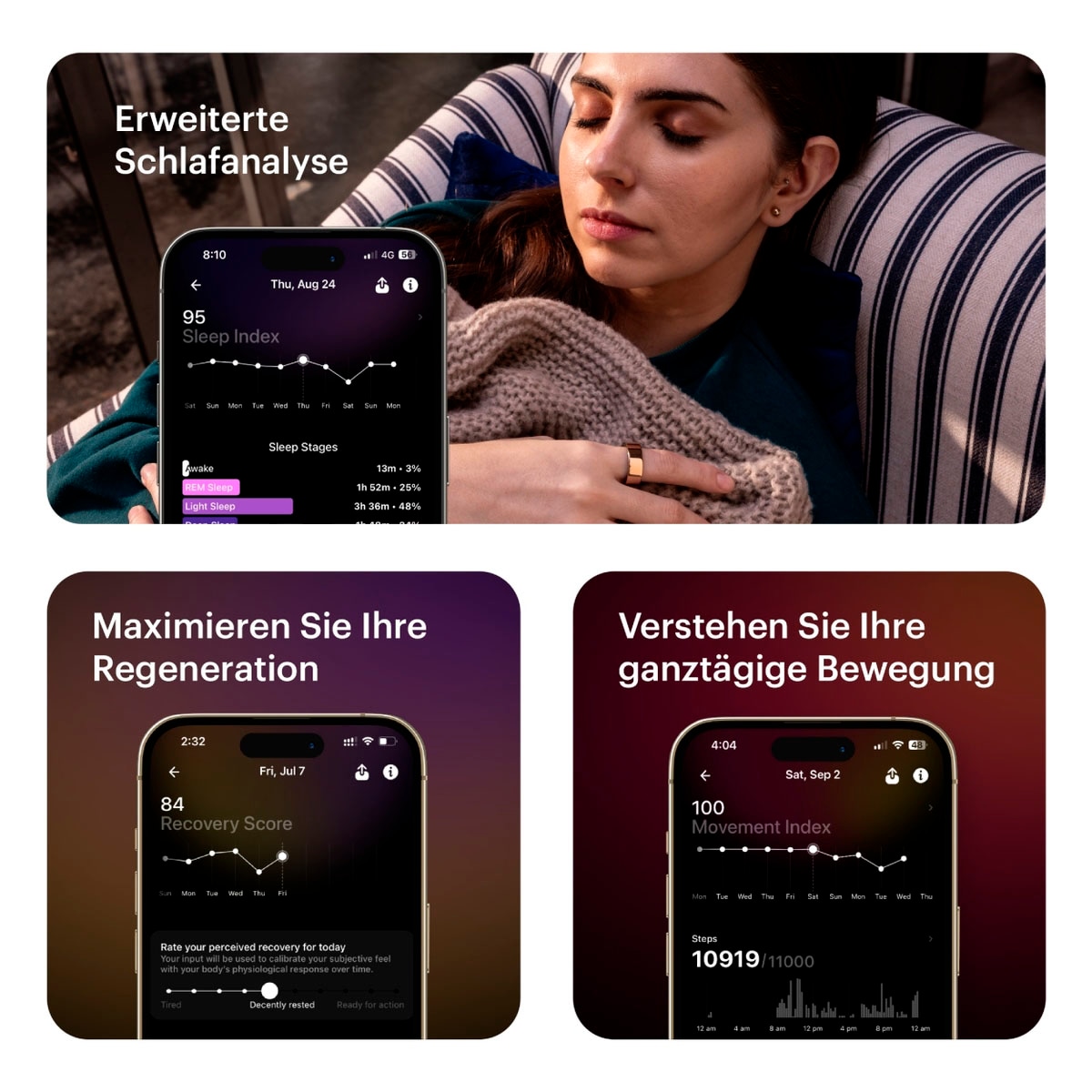 Ultrahuman Activity Tracker »Ring AIR - Größe 8«
