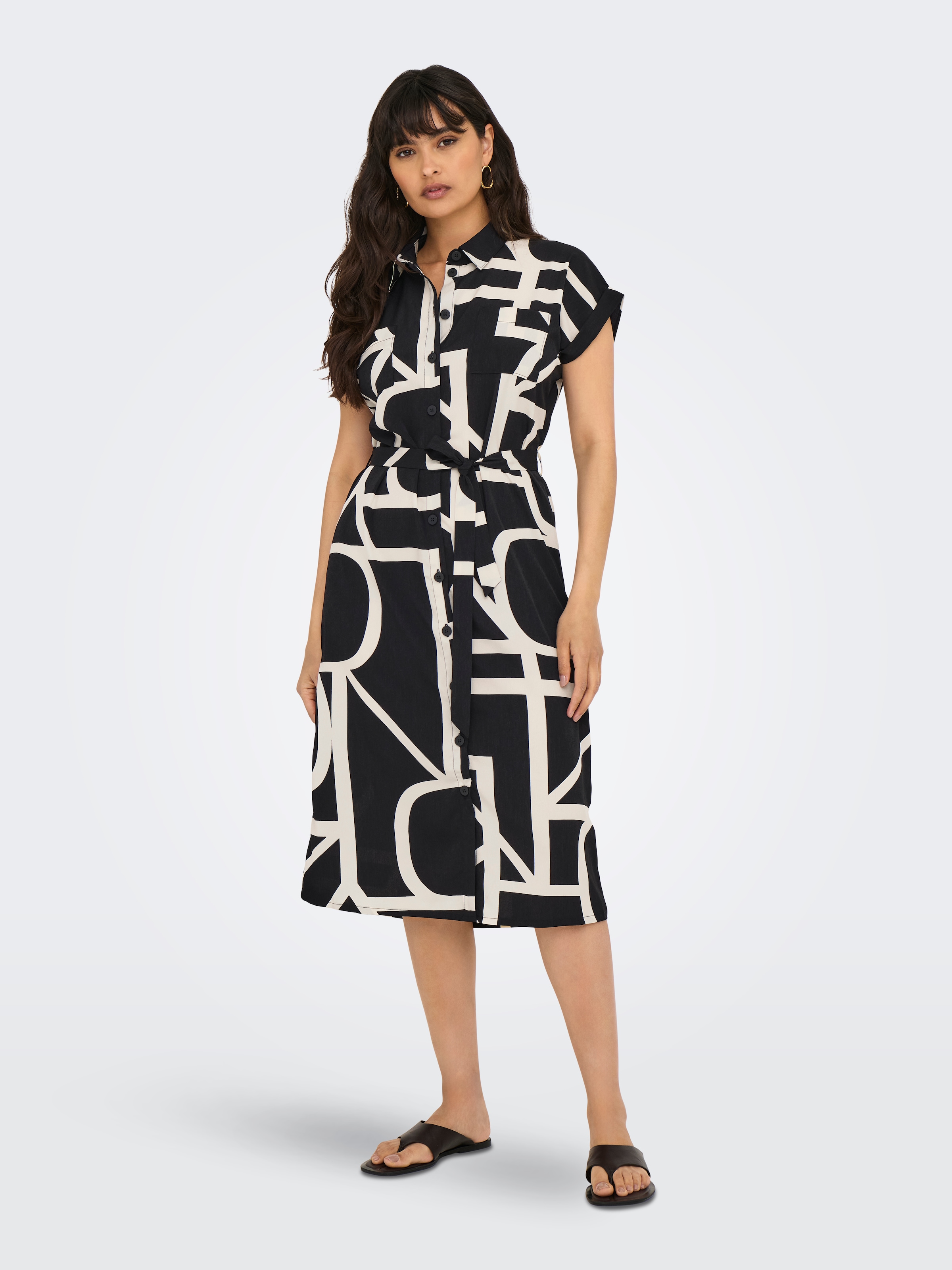 ONLY Hemdblusenkleid »ONLHANNOVER S/S SHIRT DRESS NOOS WVN«, Sommerkleid