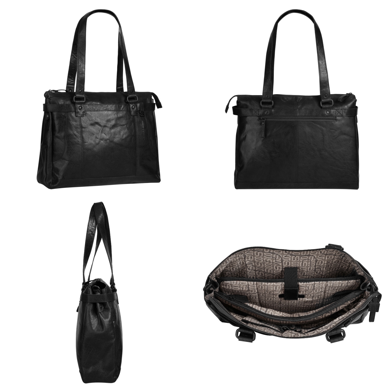 Spikes & Sparrow Shopper, echt Leder