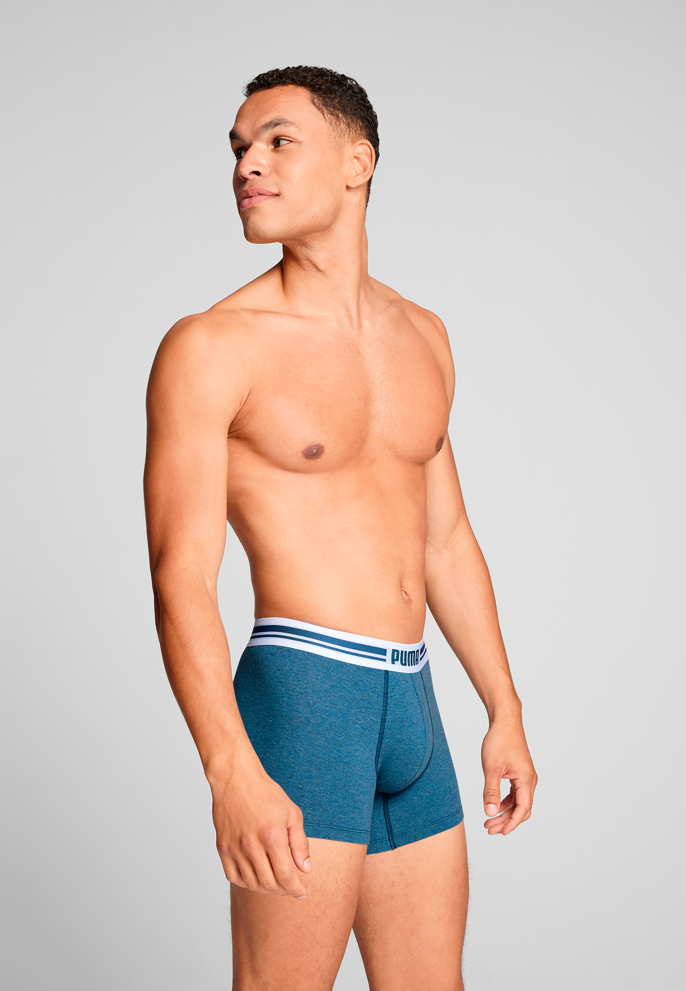 PUMA Boxershorts »PUMA MEN EVERYDAY PLACED LOGO BOXERS 2P« mit Logo Webbund