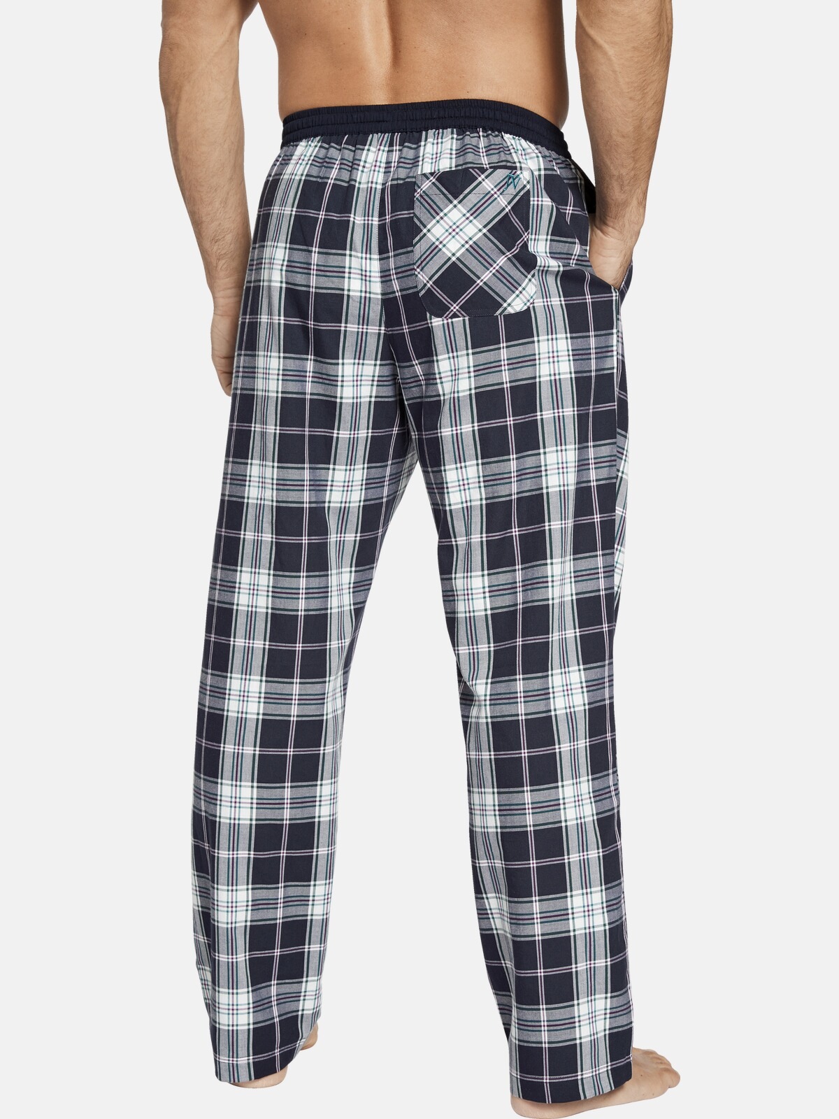Jan Vanderstorm Pyjama »2er Pack Schlafhose RAWALD«, (2 tlg.), in kariert & unifarben