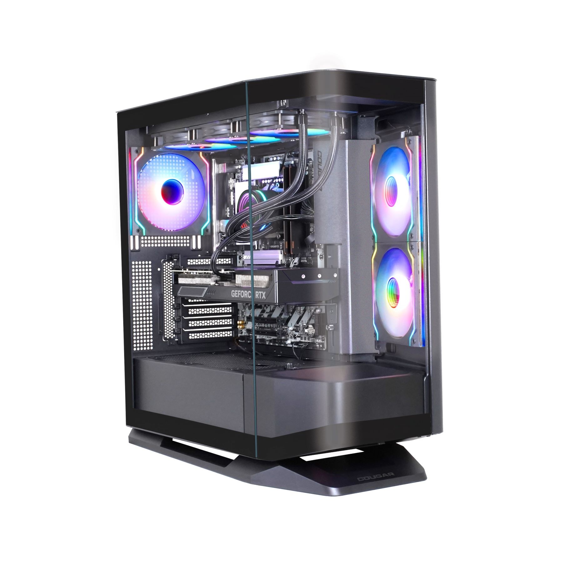 COUGAR Gaming-PC "FV270 BK 8067 AMD Ryzen 7 9850X3D 32GB DDR5 1TB SSD RTX 5080", schwarz, Microsoft Windows 11 Home (64 Bit), 32 GB RAM 1.000 GB SSD,