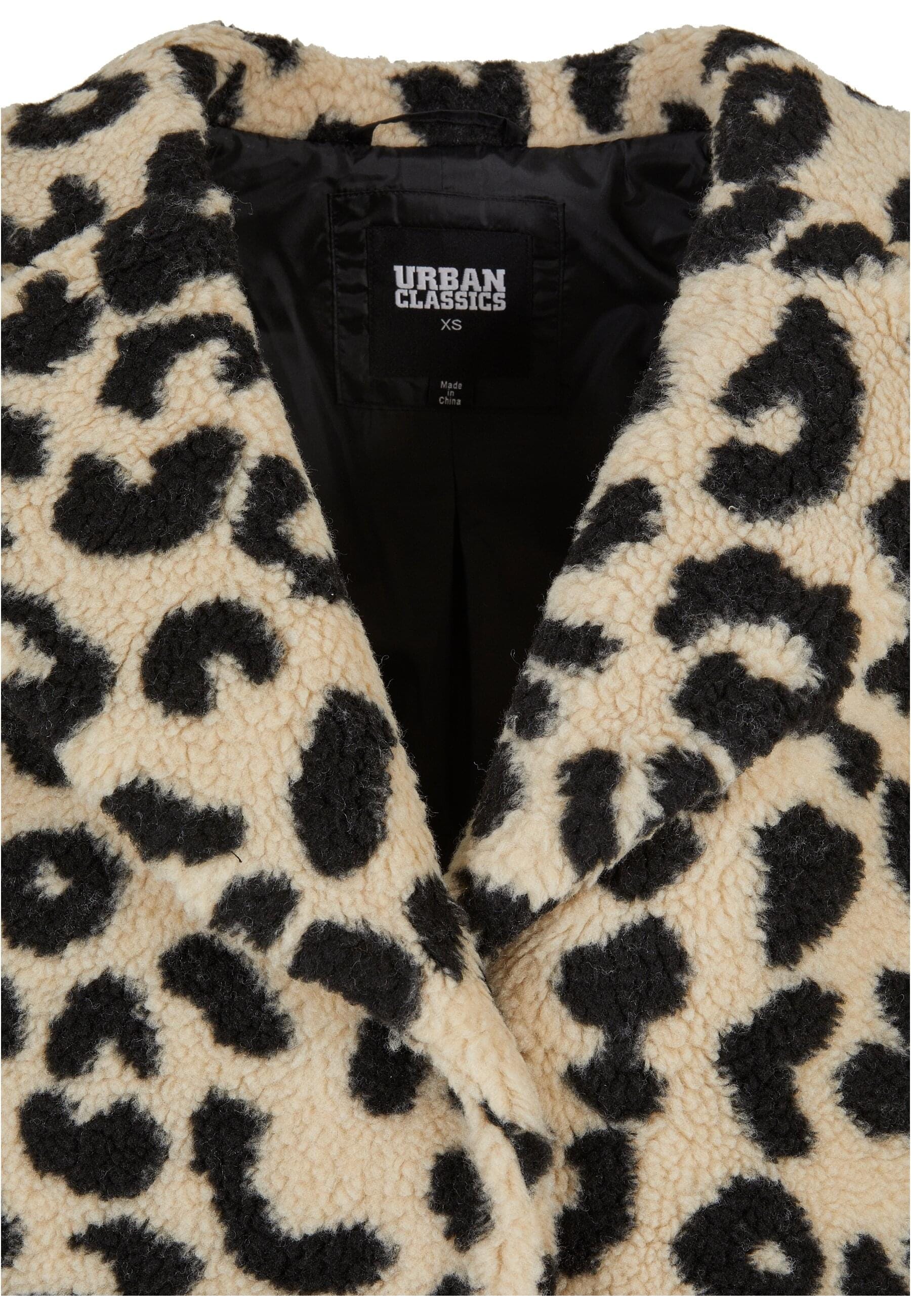 URBAN CLASSICS Winterjacke »Urban Classics Damen Ladies Oversized AOP Sherpa Coat«, (1 St.), ohne Kapuze